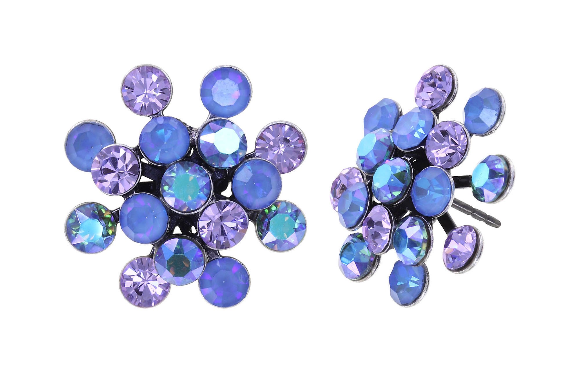 image pour Clou d'oreille Magic Fireball Bleu / Lila  Classic Size (21mm Ø)