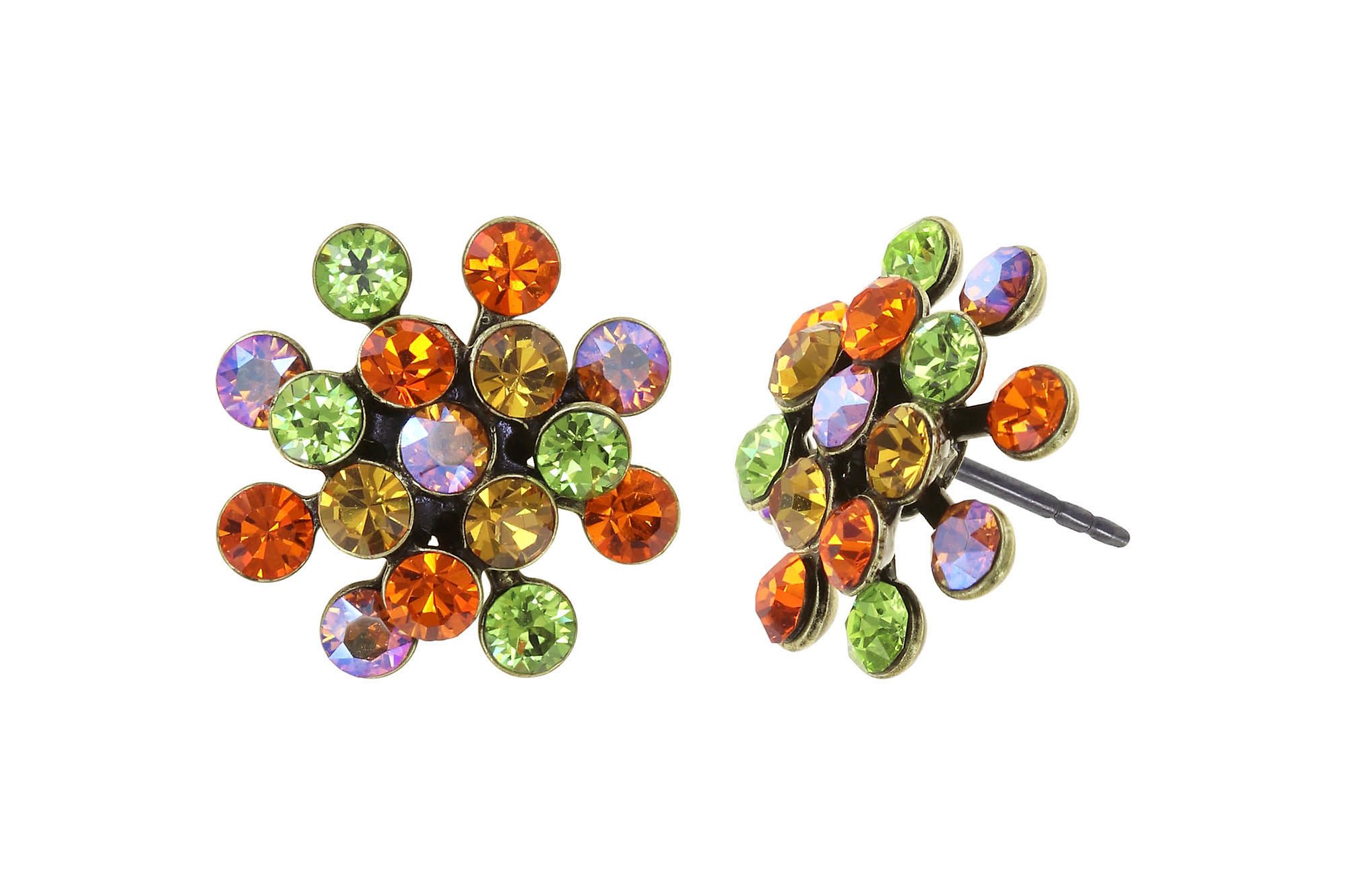 image pour Clou d'oreille Magic Fireball Orange / Vert  mini