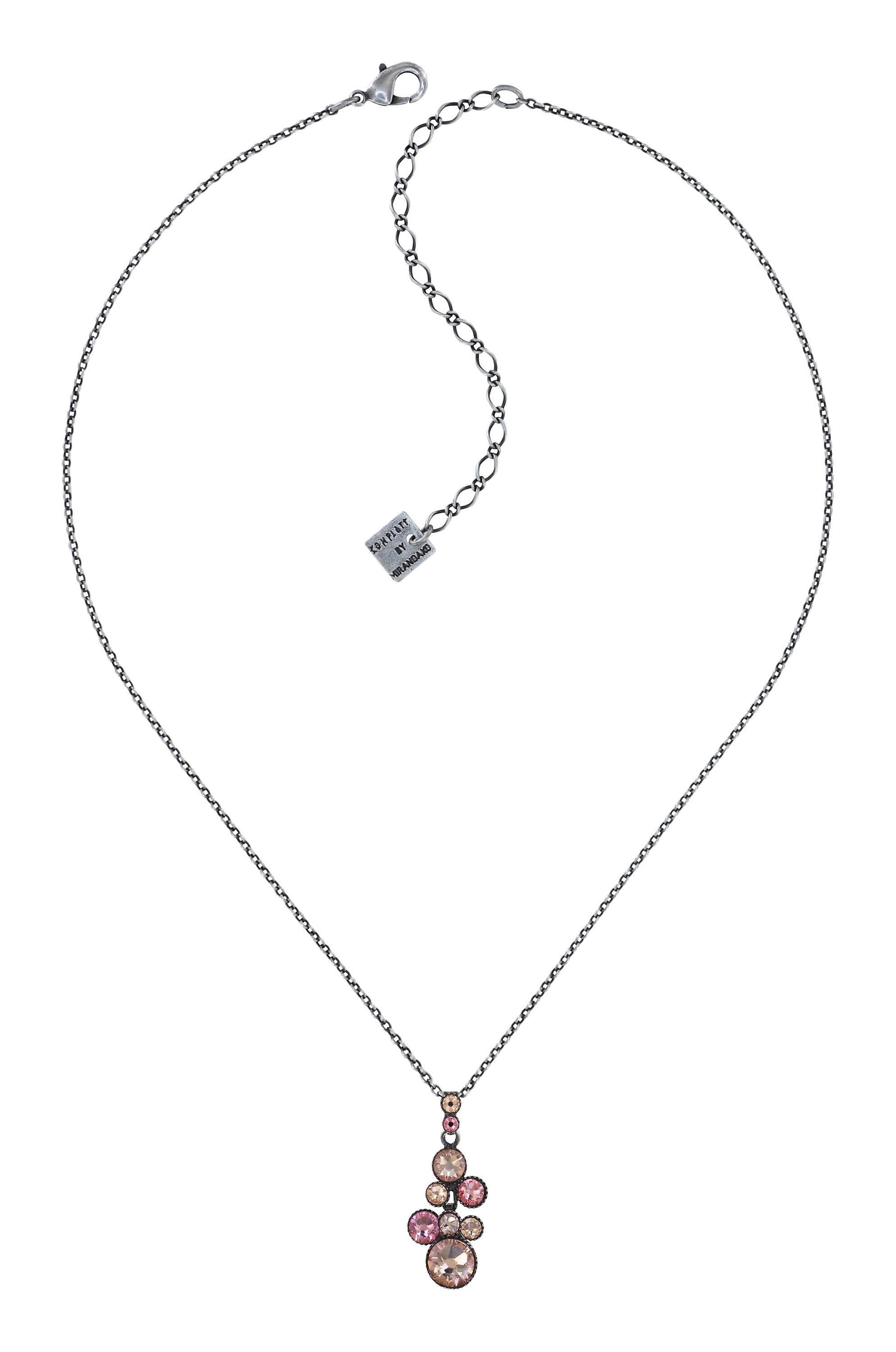 image pour Collier pendant Water Cascade Beige  