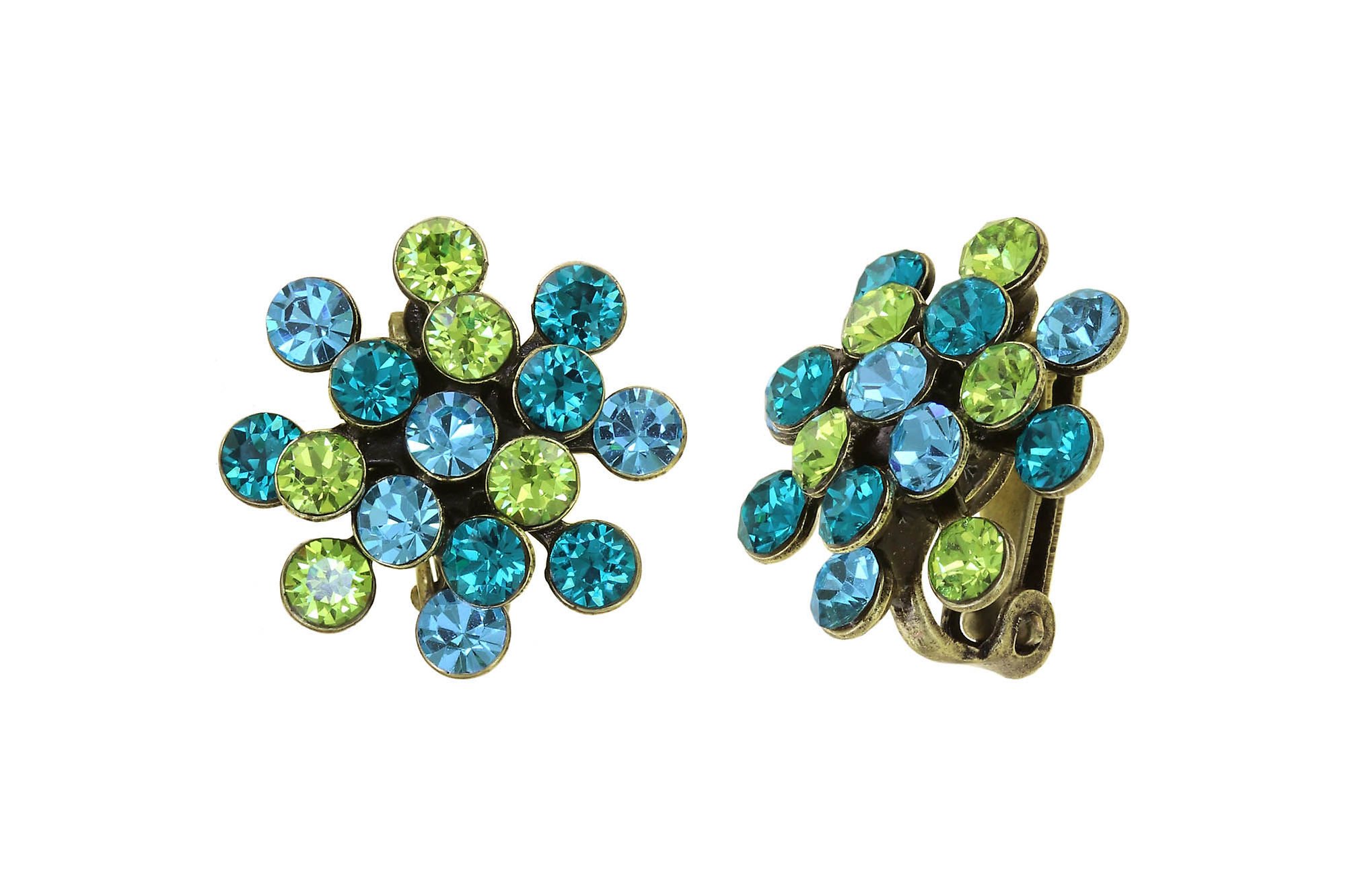 image pour Boucles d'oreilles Clip Magic Fireball Bleu / Vert  mini