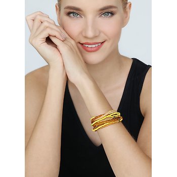 Bild für Armband elastisch Petit Glamour d´Afrique gelb  