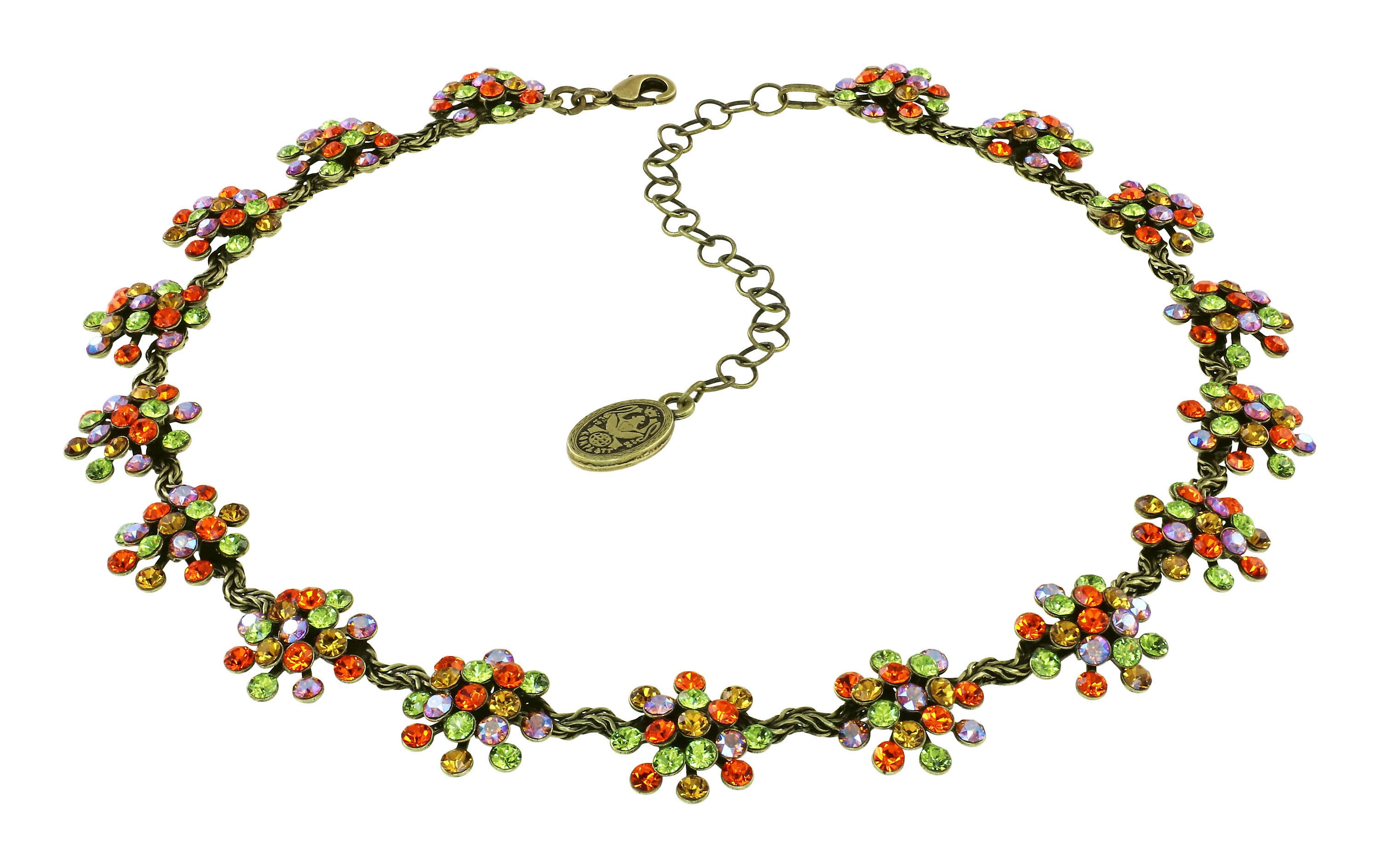 image for Necklace Collier Magic Fireball Orange / Green  mini