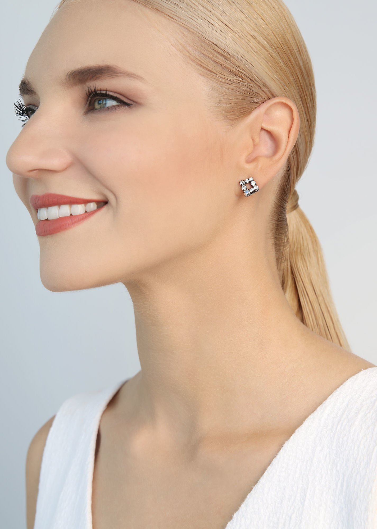 image pour Clou d'oreille Mytrix Blanc  