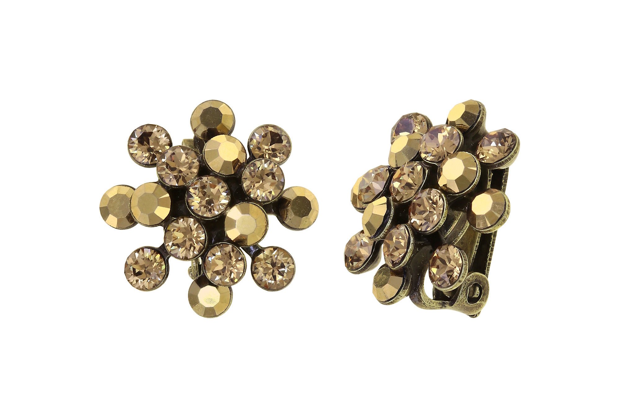 image pour Boucles d'oreilles Clip Magic Fireball Marron  mini