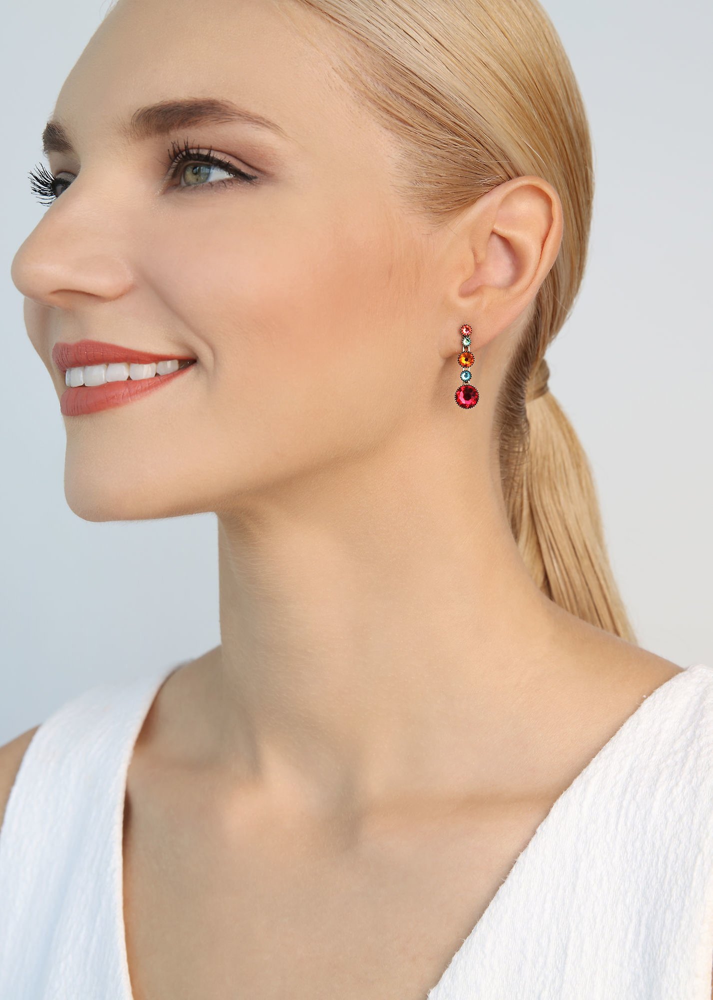 image pour Clou d'oreille pendant Water Cascade Multi  