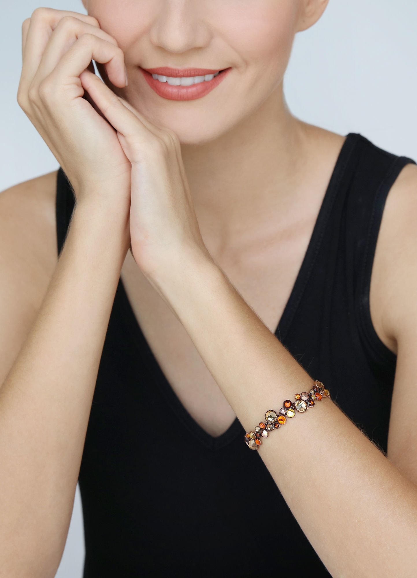 image for Bracelet Water Cascade Brown / Orange  