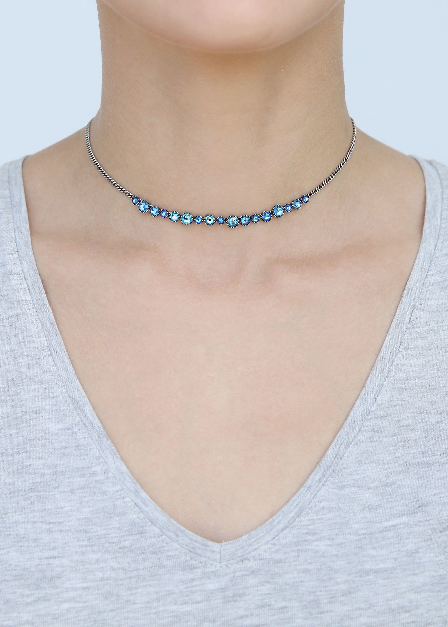 image for Necklace Water Cascade Blue  