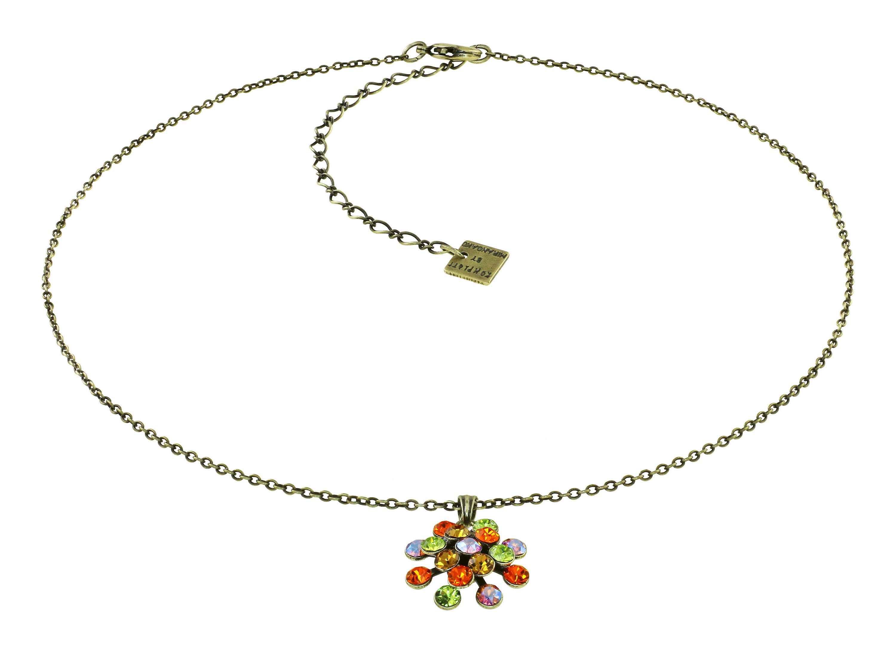 image pour Collier pendant Magic Fireball Orange / Vert  mini