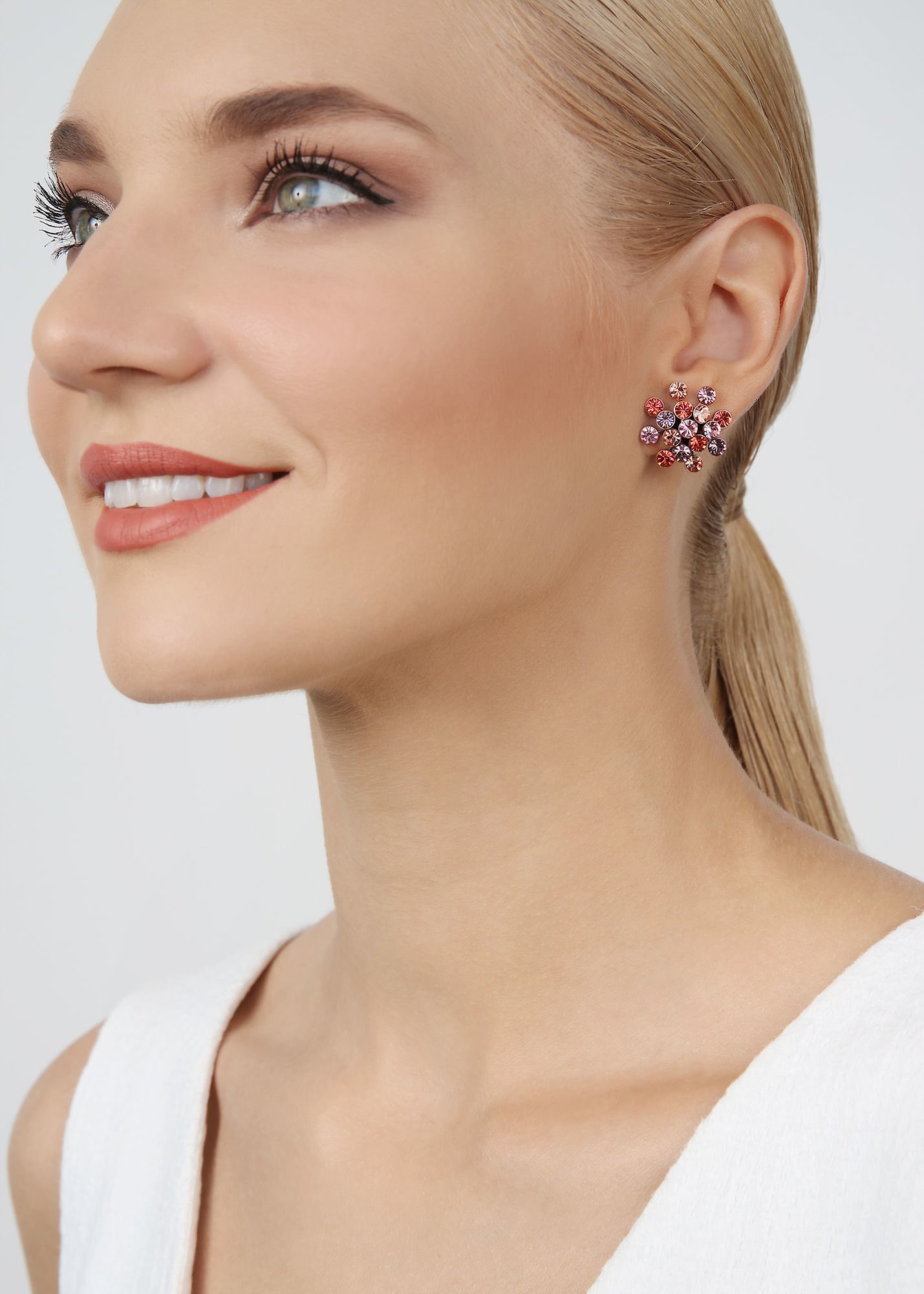 Bild für Ohrstecker Magic Fireball Beige / Pink  Classic Size (21mm Ø)