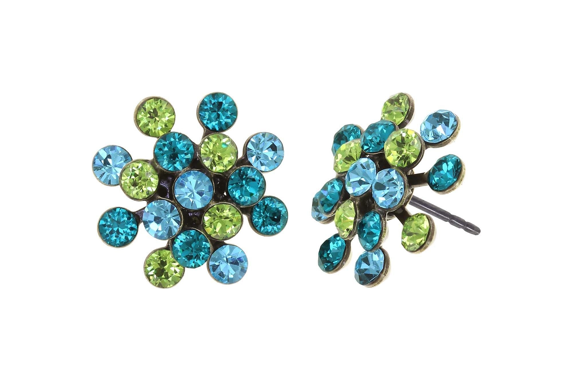 image pour Clou d'oreille Magic Fireball Bleu / Vert  mini