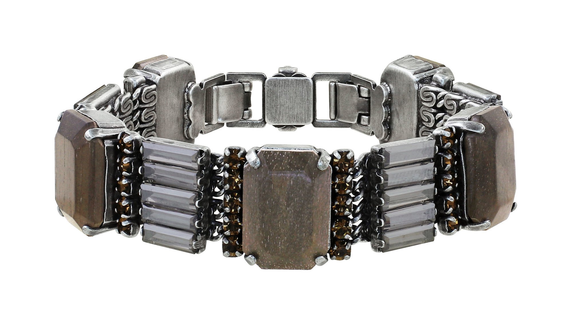 image for Bracelet For Tilda S Grey crystal satin 