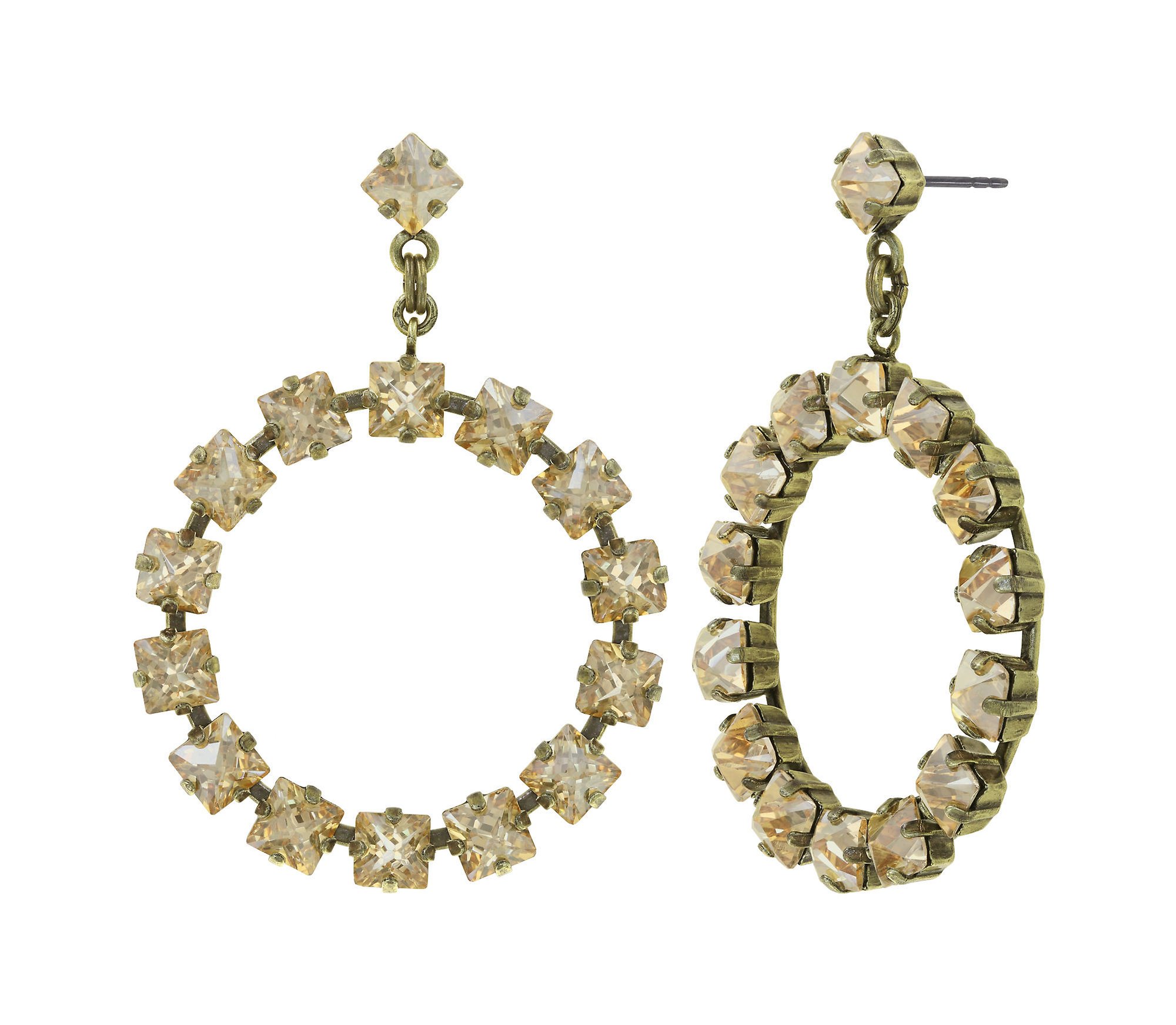 image for Earring Stud Dangling Punk Classics Beige  size S