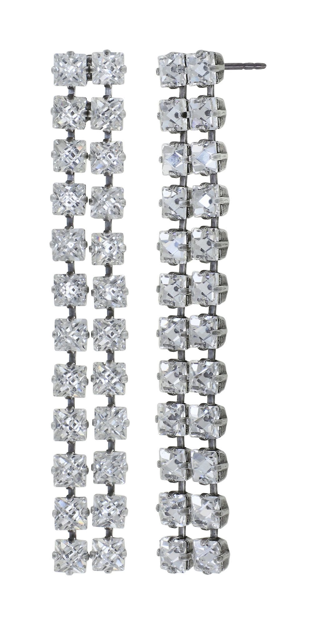 image for Earring Stud Dangling Punk Classics White  size S