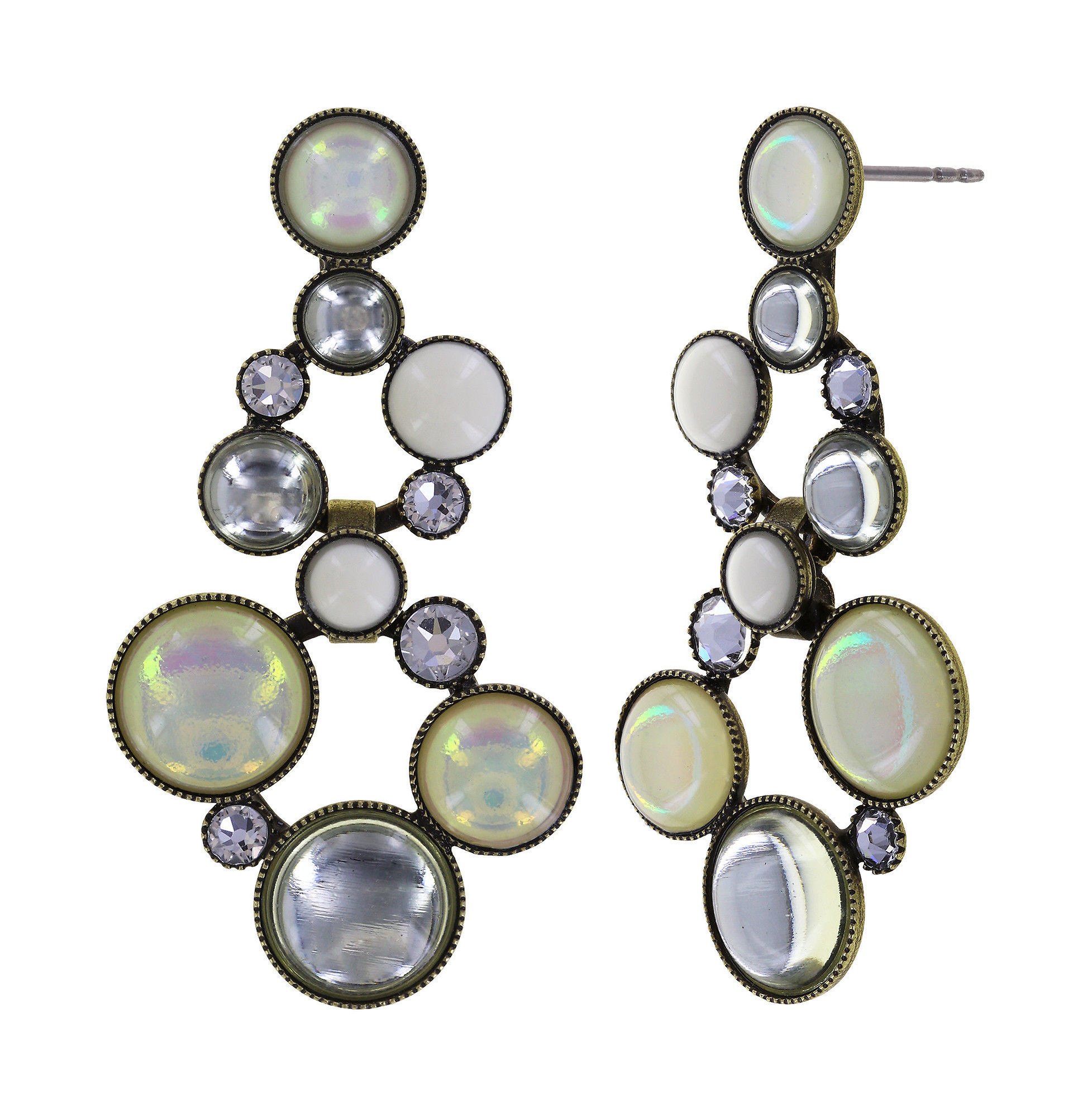 image pour Clou d'oreille pendant Shopping Drops Blanc  