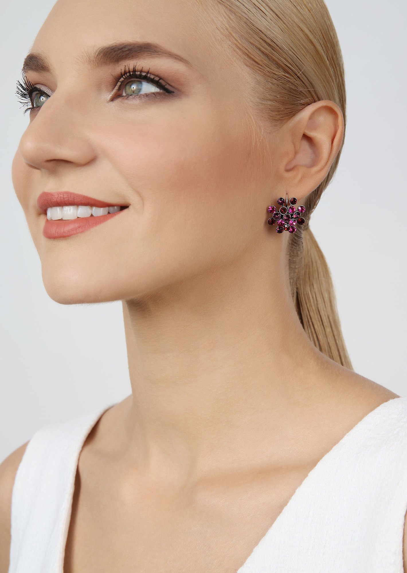 image pour Boucles d'oreilles Eurowire Magic Fireball Rose Foncé  Classic Size (21mm Ø)