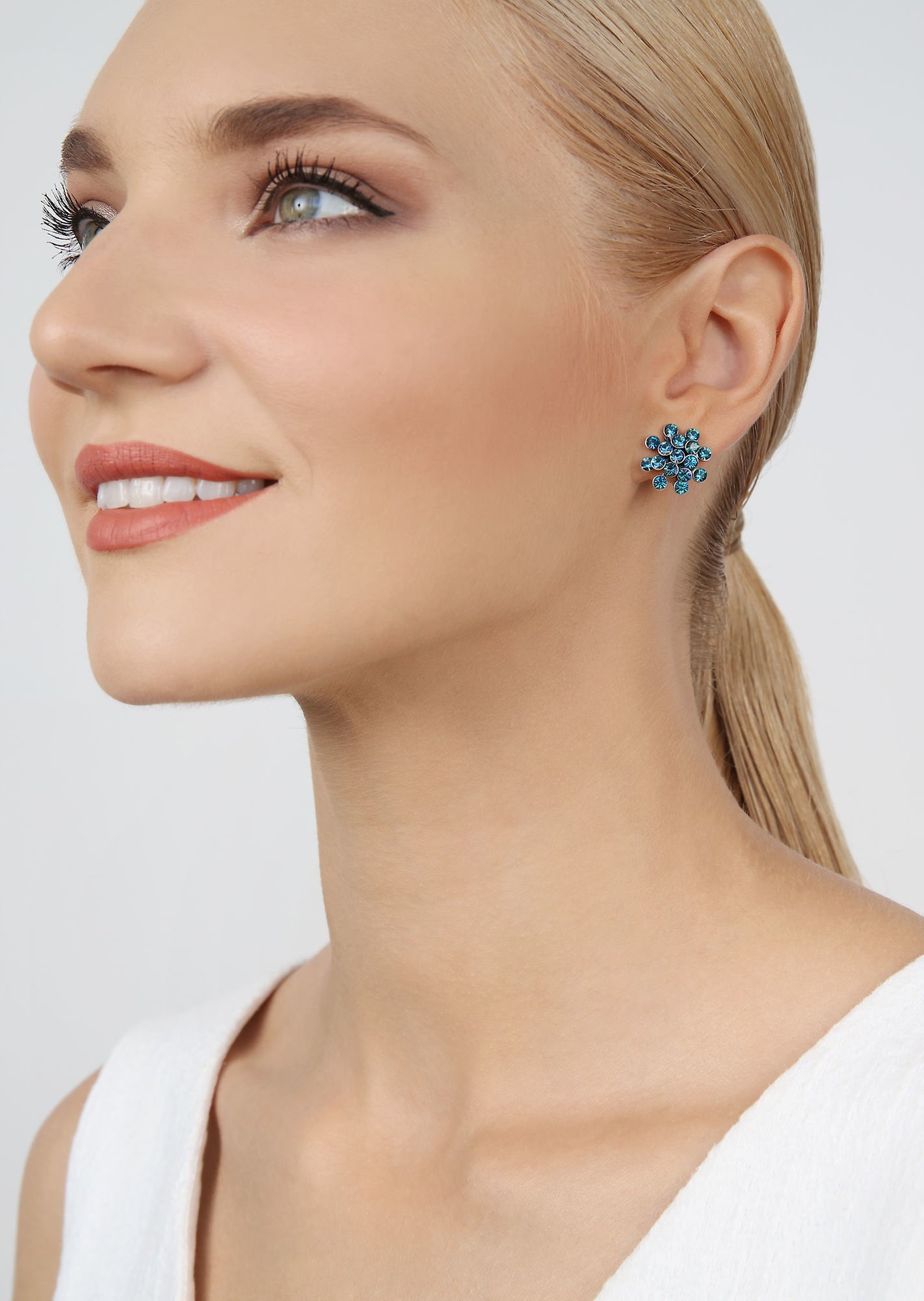 image for Earring Clip Magic Fireball Blue  mini