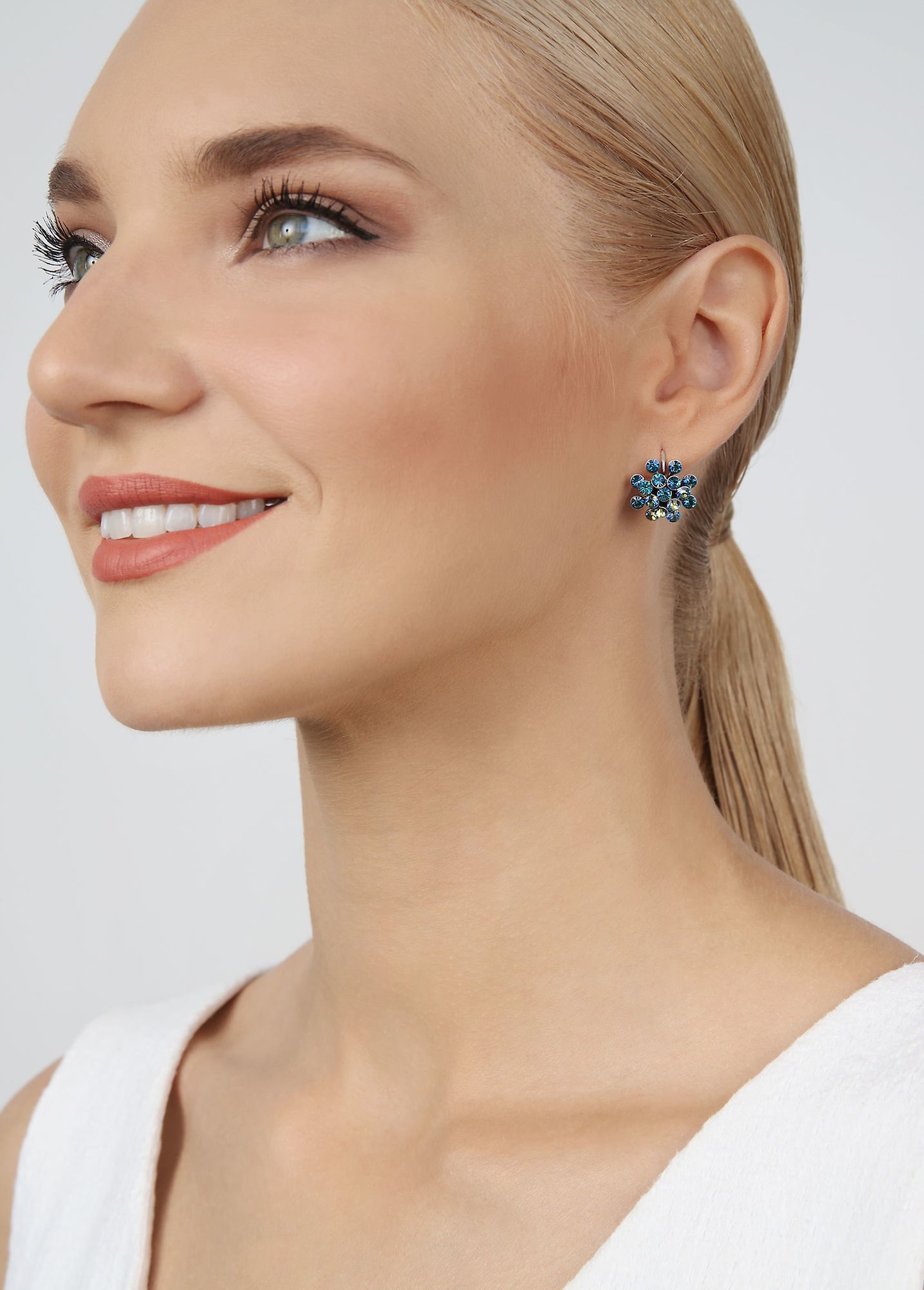 image for Earring Eurowire Magic Fireball Blue  mini