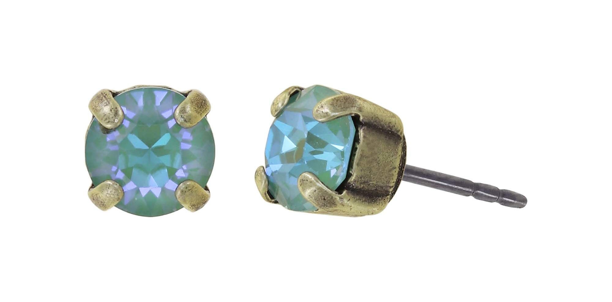 Bild für Ohrstecker Black Jack Grün crystal silky sage delite SS 29