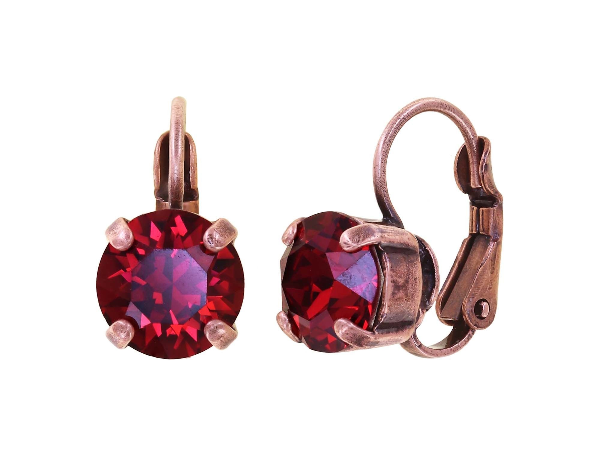 image pour Boucles d'oreilles Eurowire Black Jack Rouge scarlet SS 39
