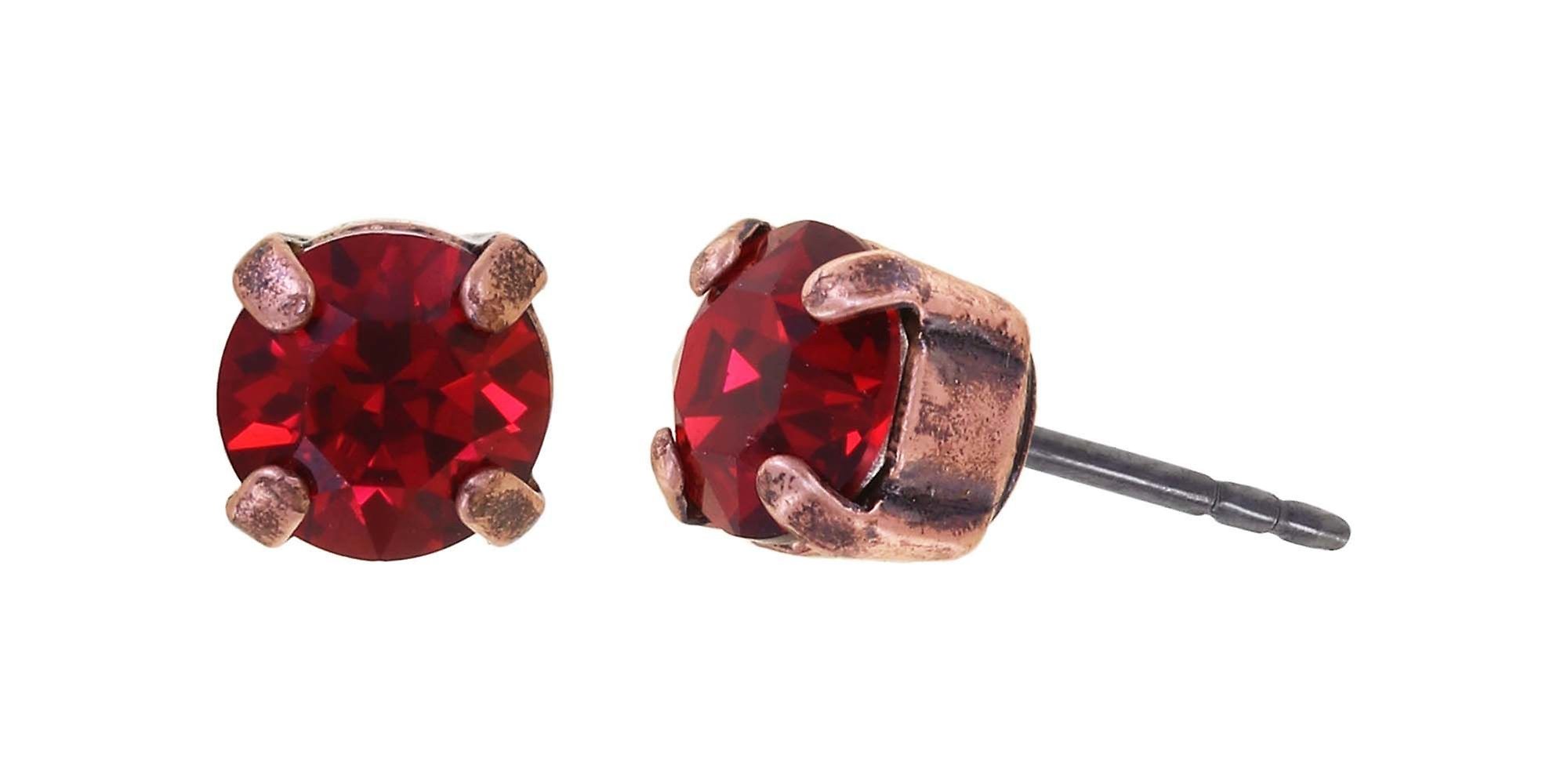 image pour Clou d'oreille Black Jack Rouge scarlet SS 29