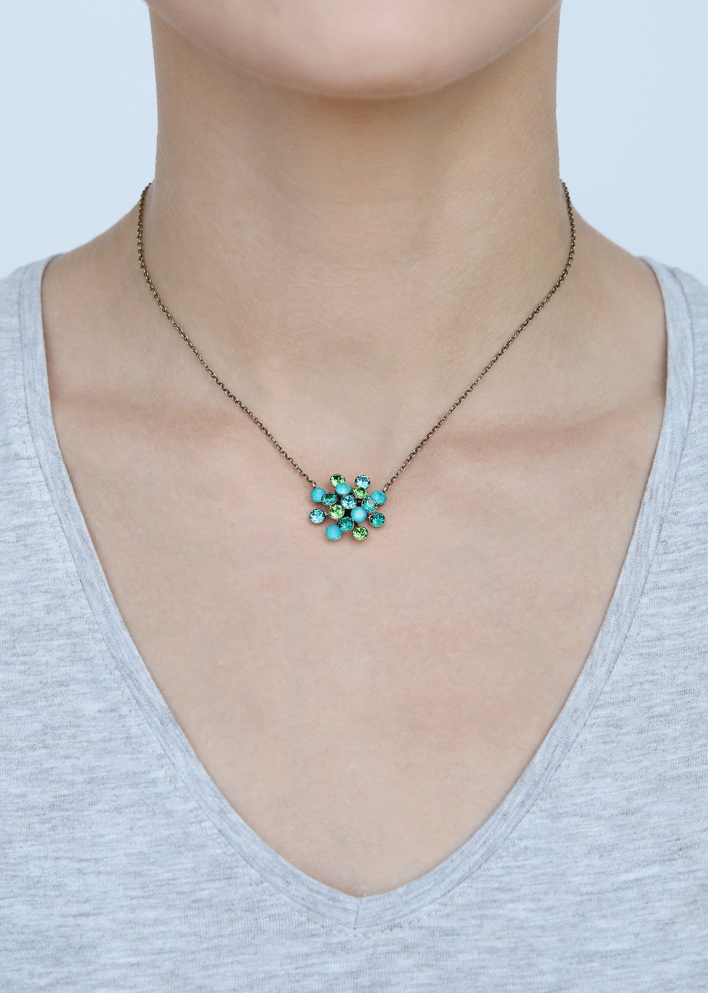 image for Necklace Pendant Magic Fireball Blue / Green blue/green Classic Size (21mm Ø)