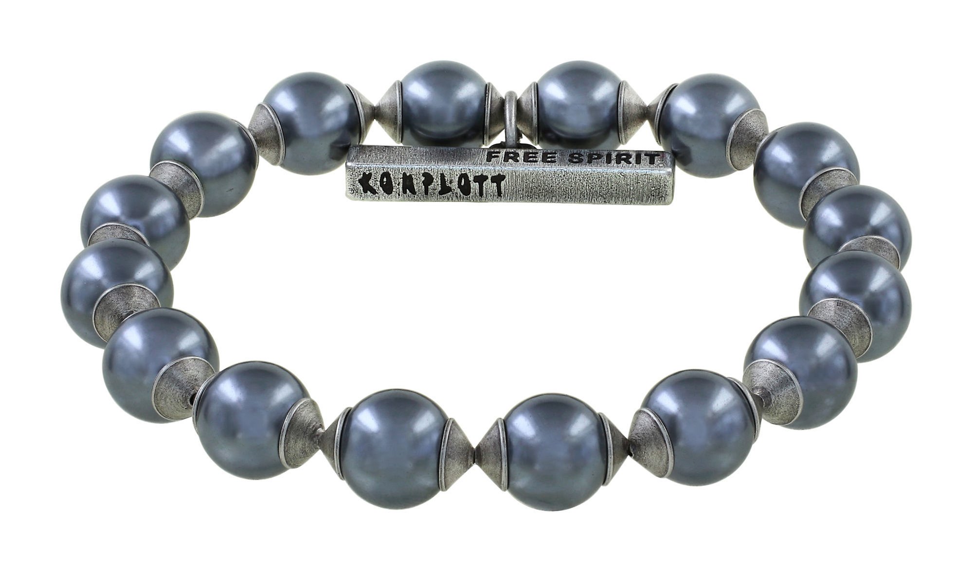 Kép Bracelet elastic Free Spirit Grey black/grey size M