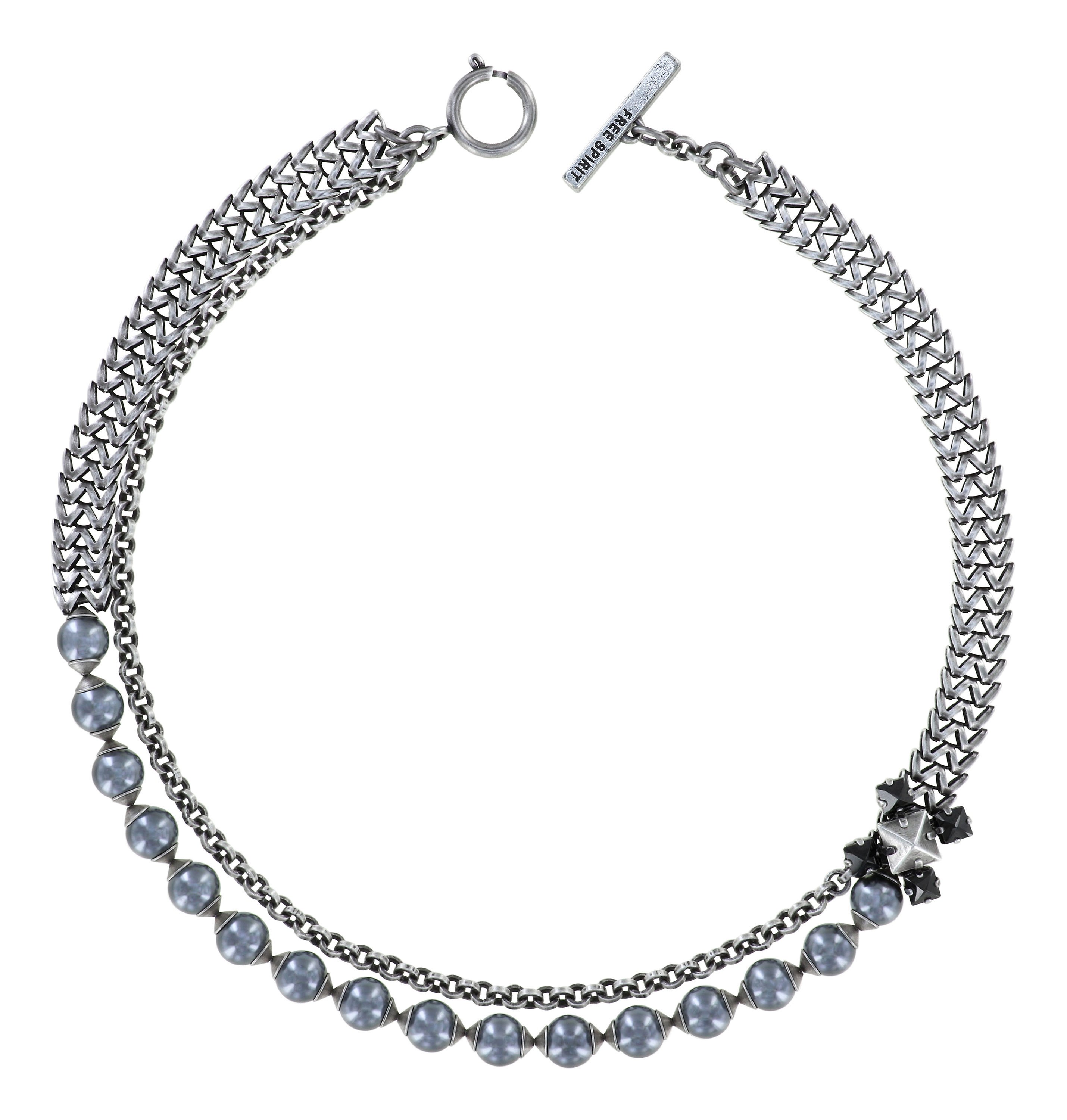 image pour Collier Free Spirit Gris  