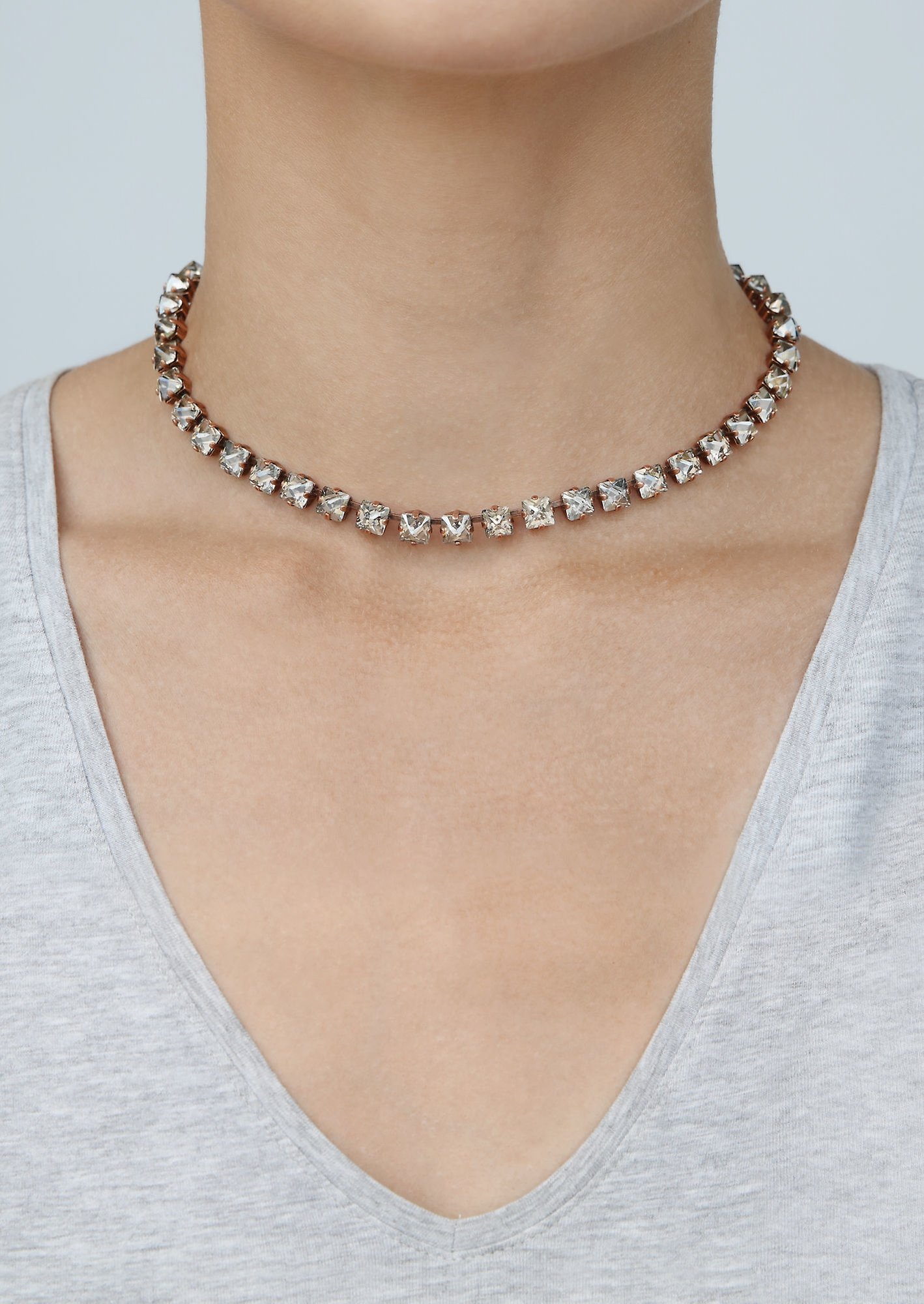 image pour Collier Punk Classics Gris  size S