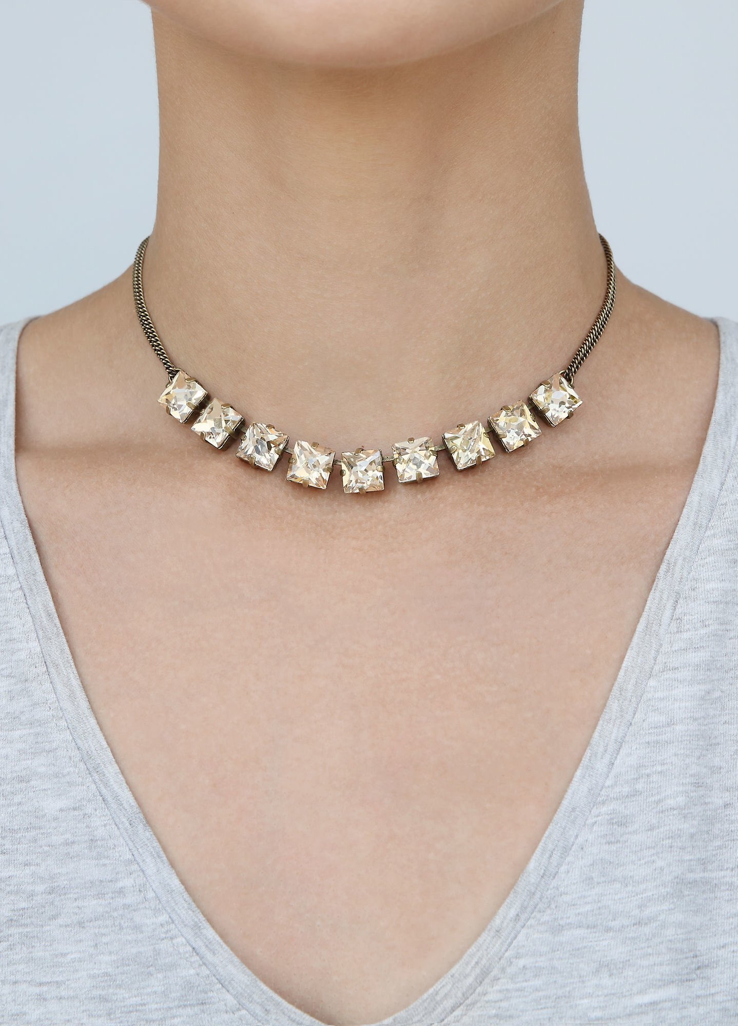 image for Necklace Punk Classics Beige  size L