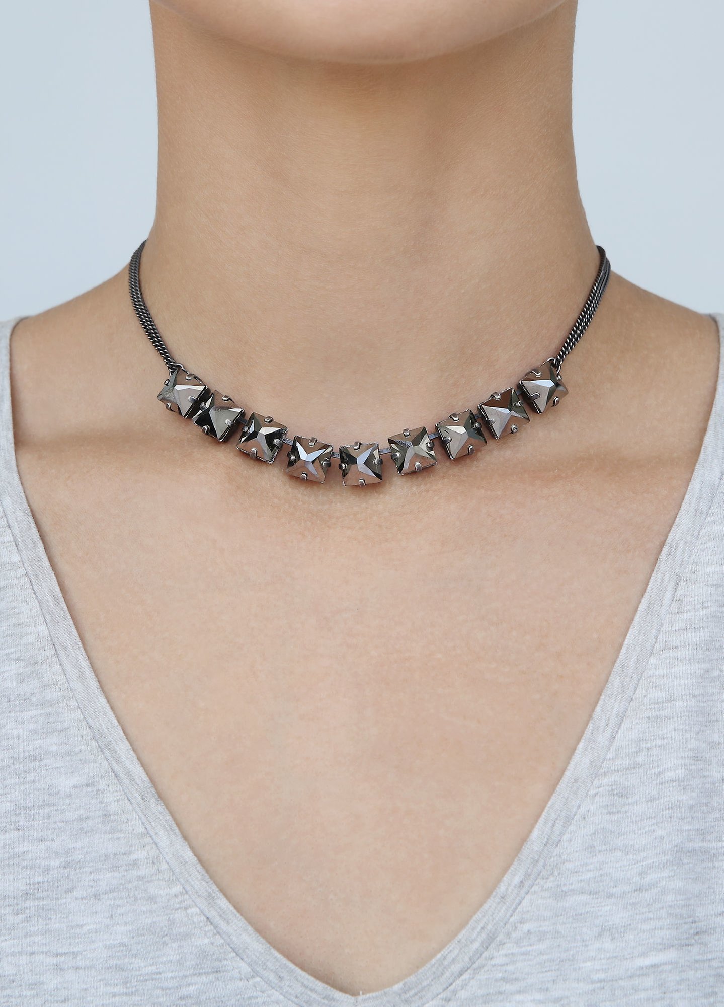 image for Necklace Punk Classics Black  size L