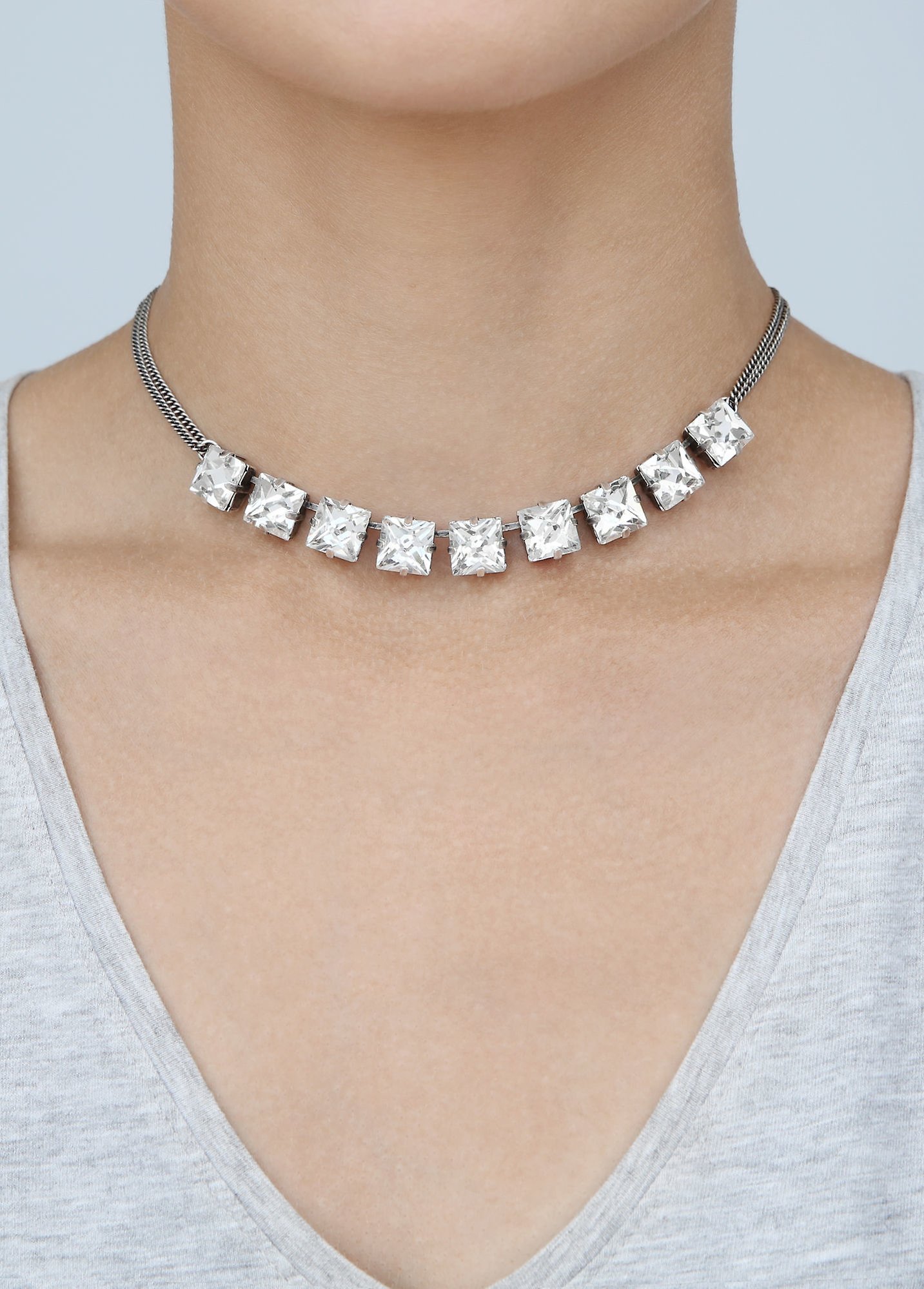 image for Necklace Punk Classics White  size L