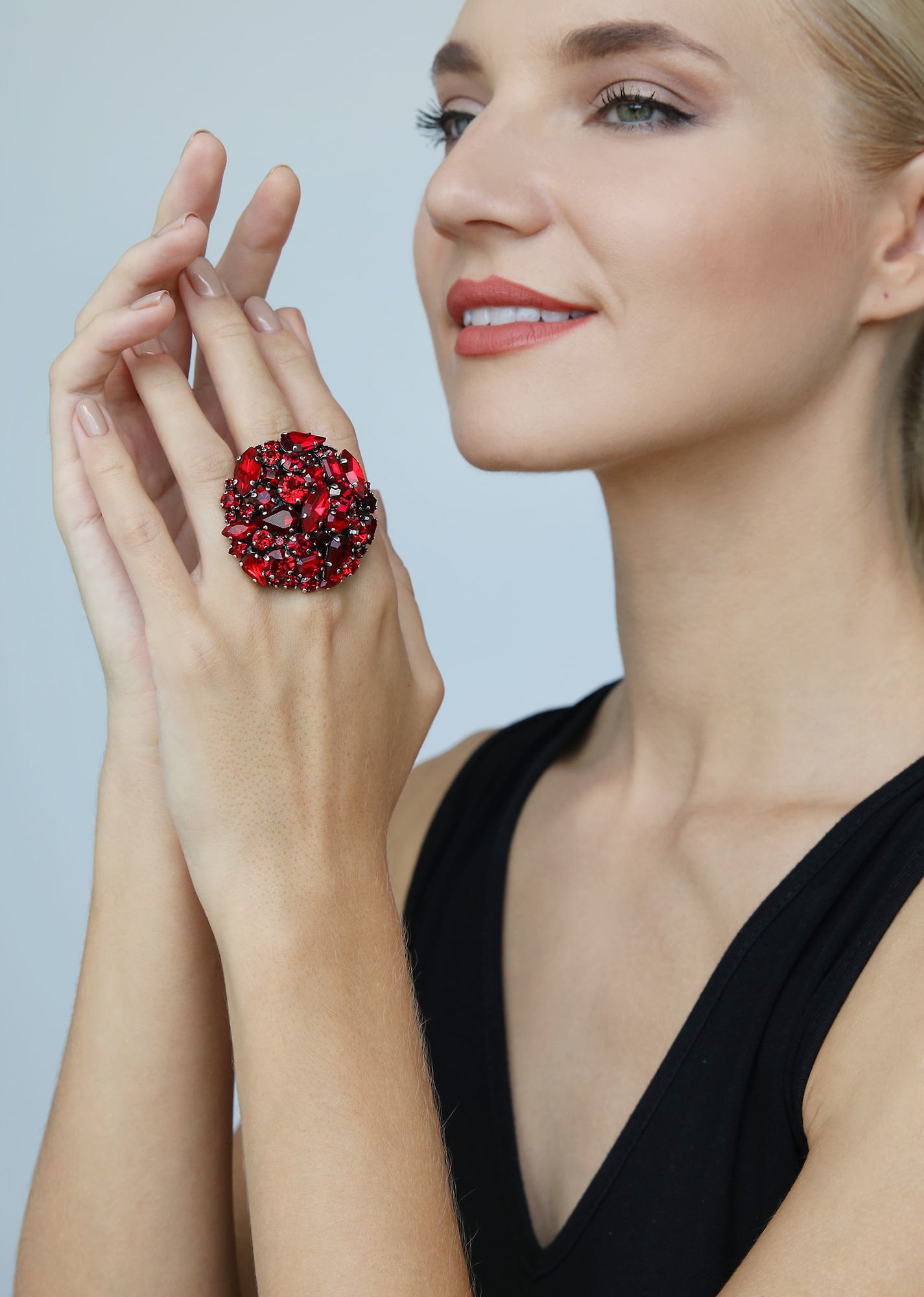 image pour Anneau Ballroom Rouge  size L