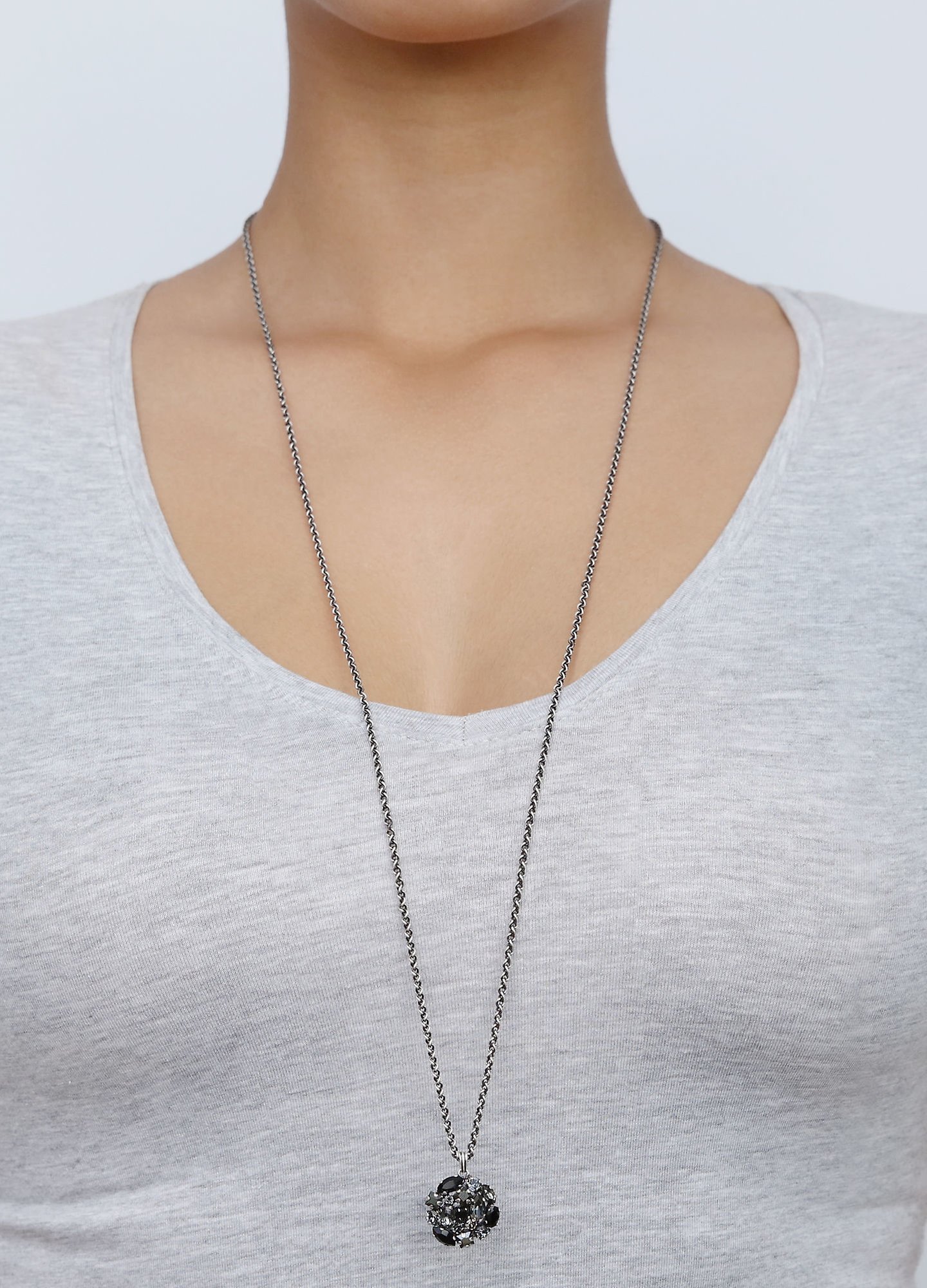 image pour Collier pendant (long) Ballroom Noir  size S