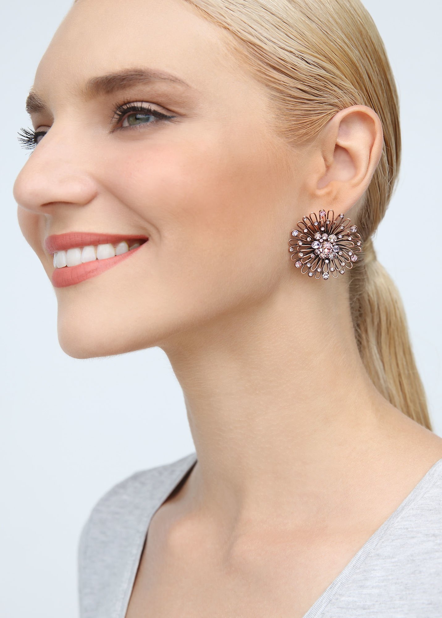 image pour Boucles d'oreilles Eurowire Distel Rose / Lila  size L