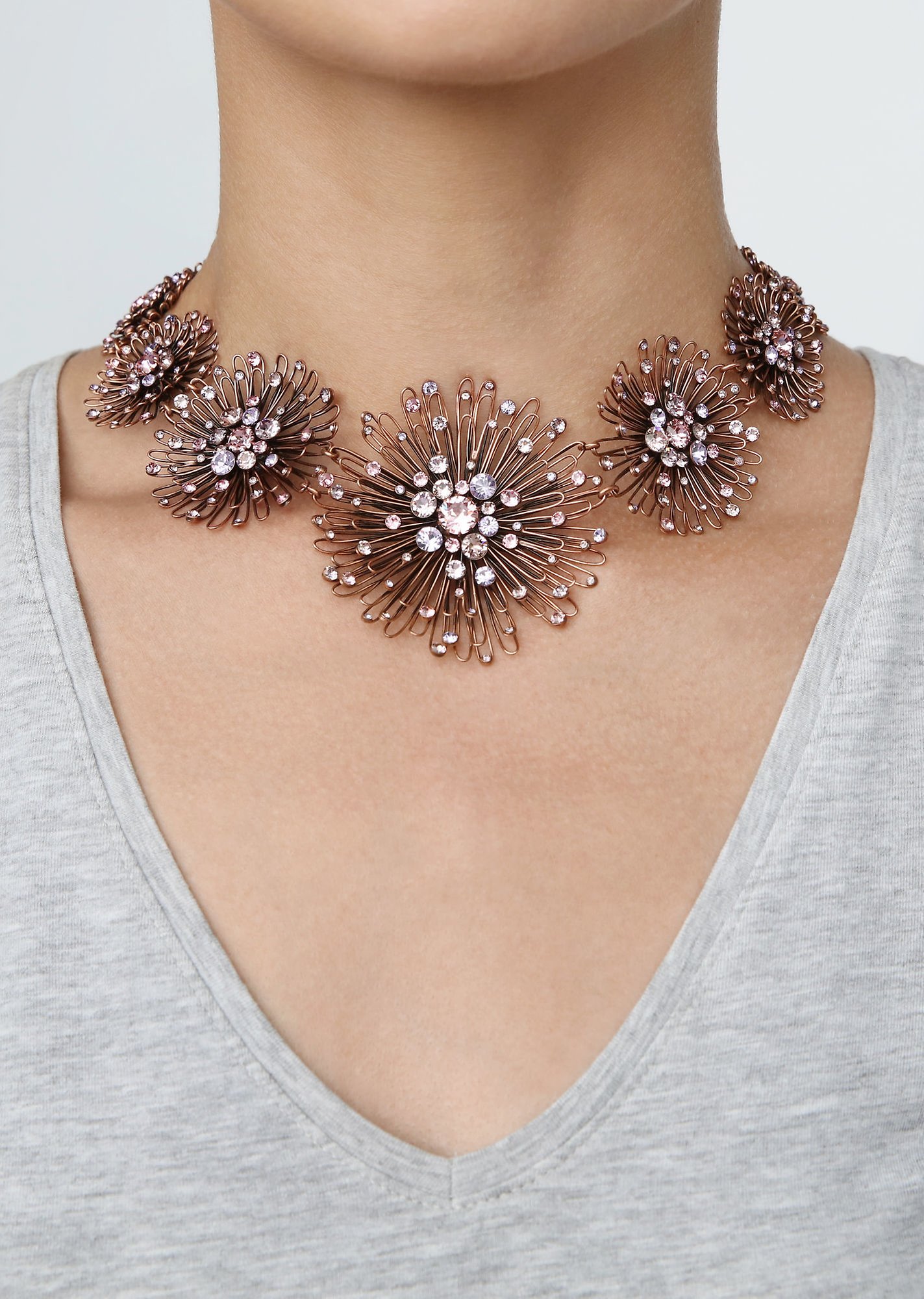 Bild für Halskette Collier Distel Pink / Lila  size 2Xl,XL,L,M,S,XS,2XS