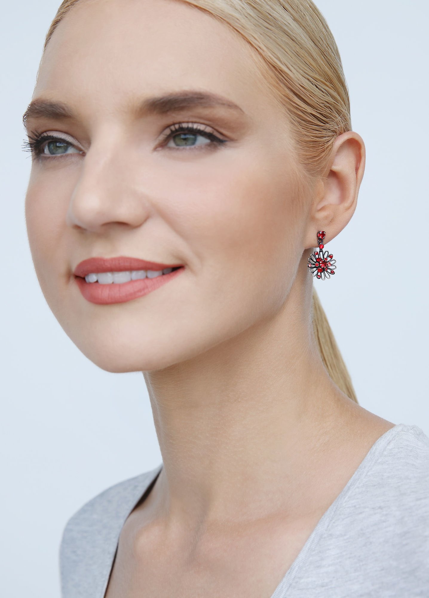 image for Earring Stud Dangling Distel Coralline  size 2XS