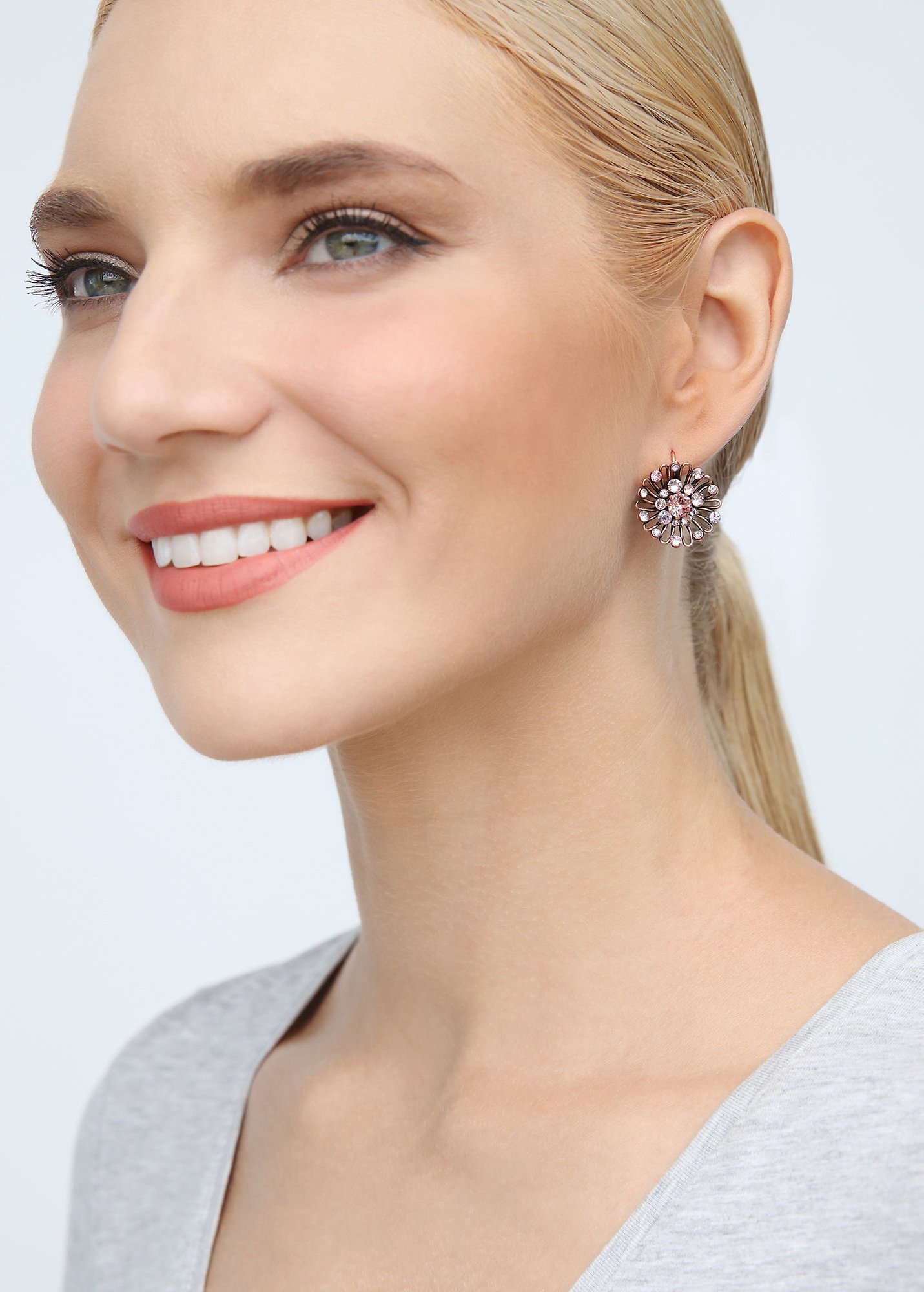 image for Earring Eurowire Distel Pink / Lila  size XS