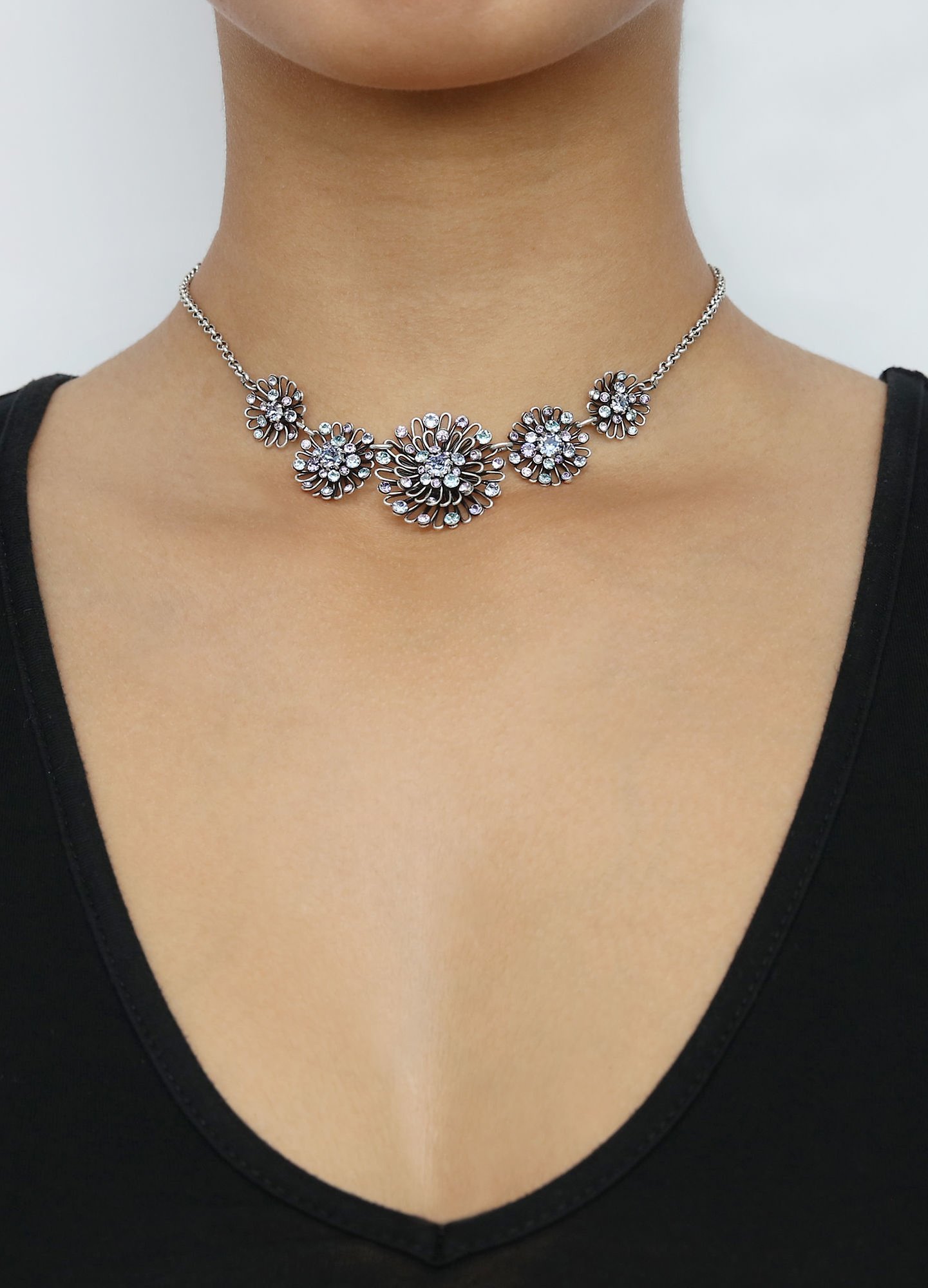 image for Necklace Distel Blue / Lila  size M,XS,2XS