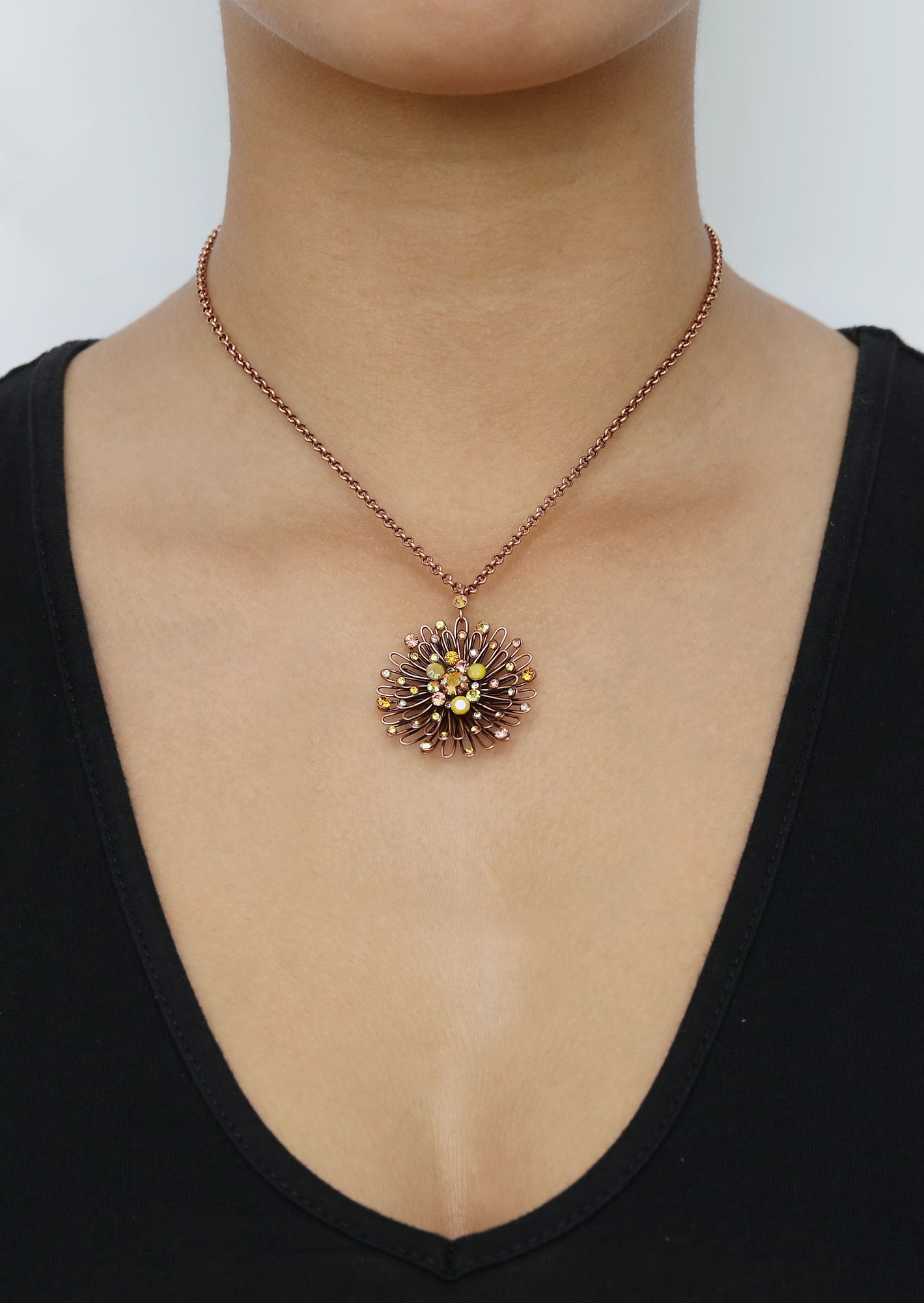 image for Necklace Pendant Distel Yellow  size L