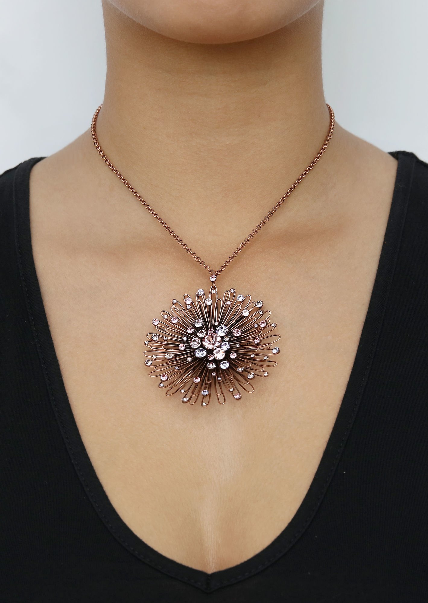 image for Necklace Pendant Distel Pink / Lila  size 2XL