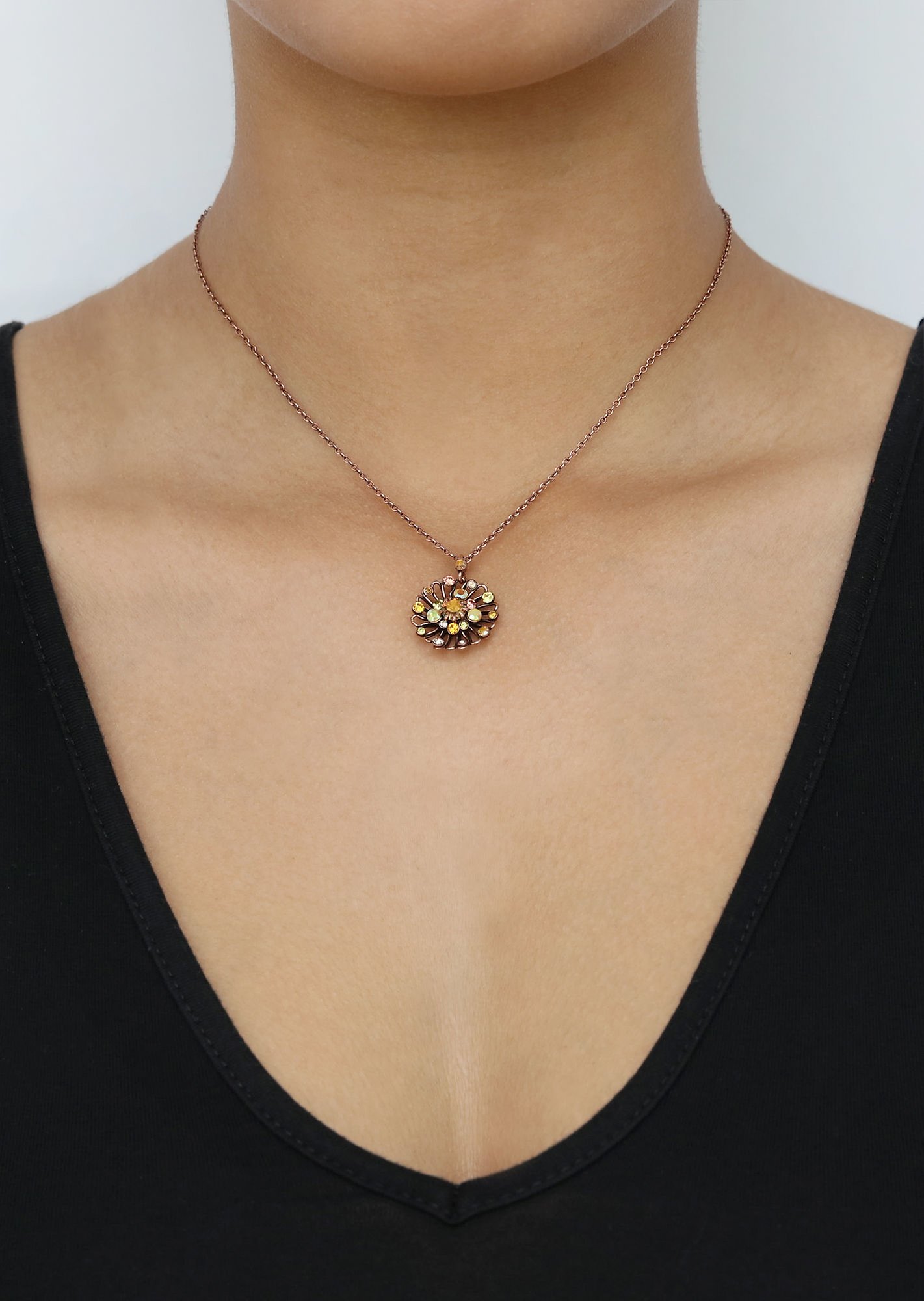 image for Necklace pendant Distel Yellow  size XS