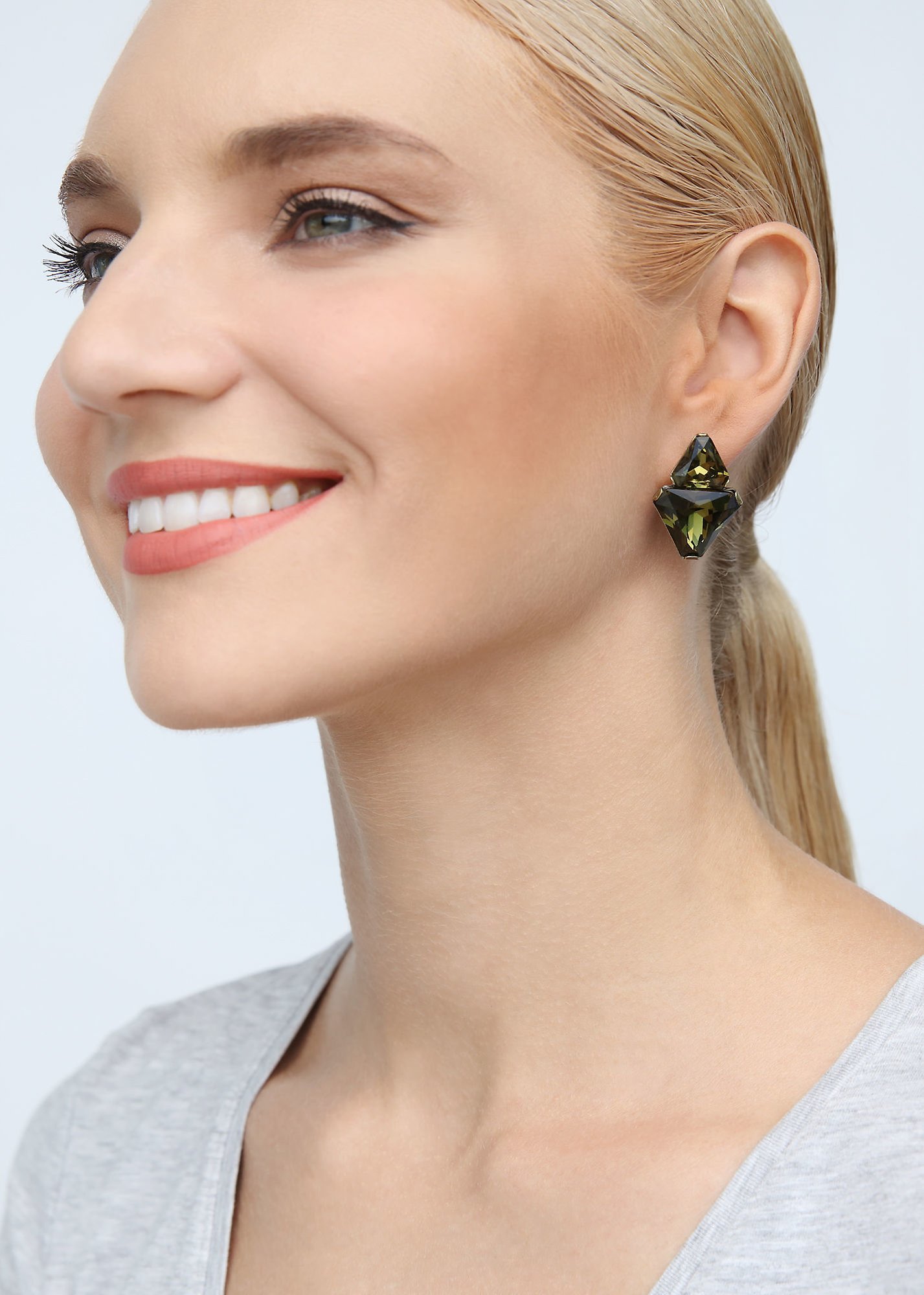 image for Earring stud Star Trekking Green Khaki size M,2XS