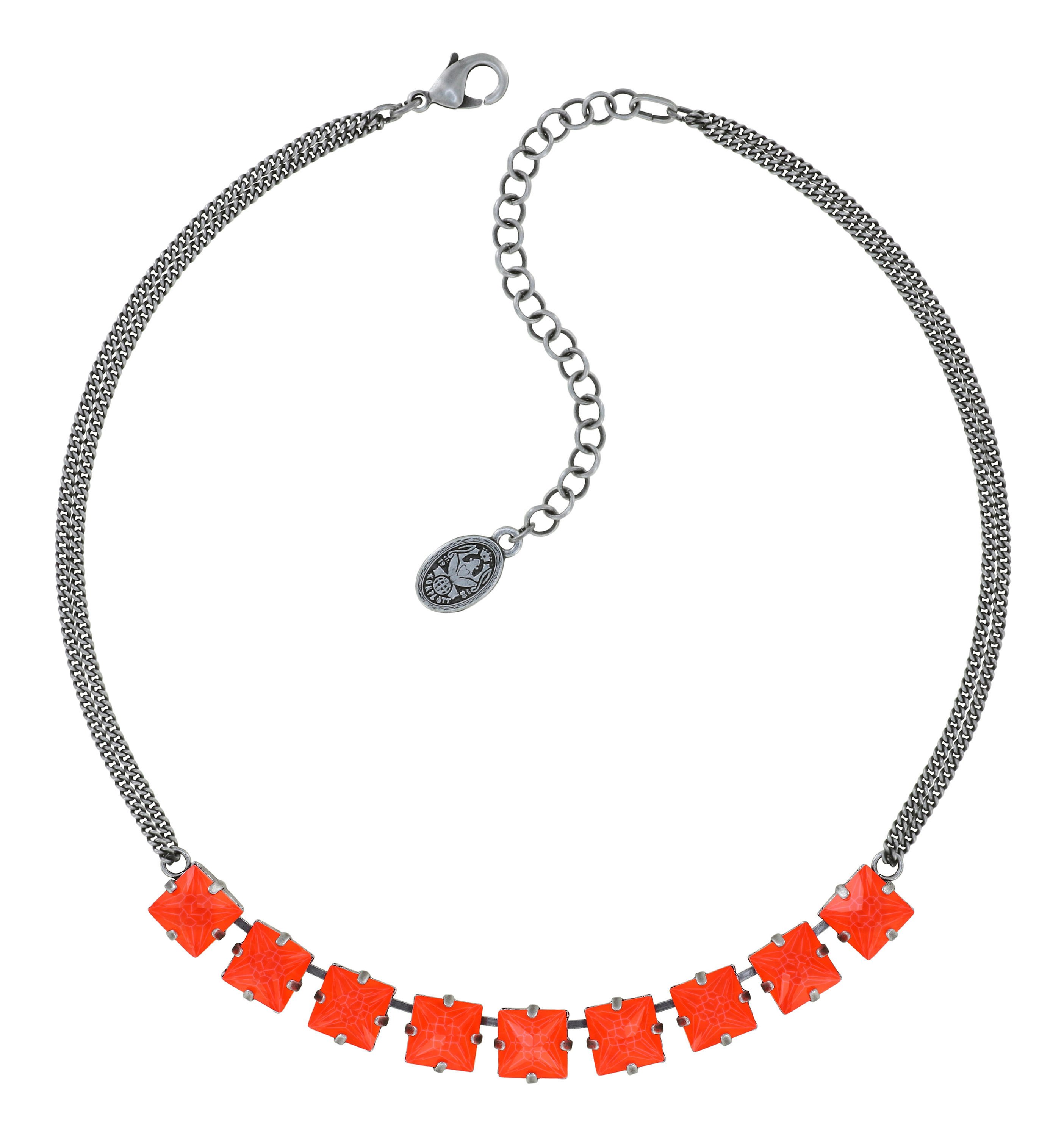 image for Necklace Punk Classics Red / Orange  size L