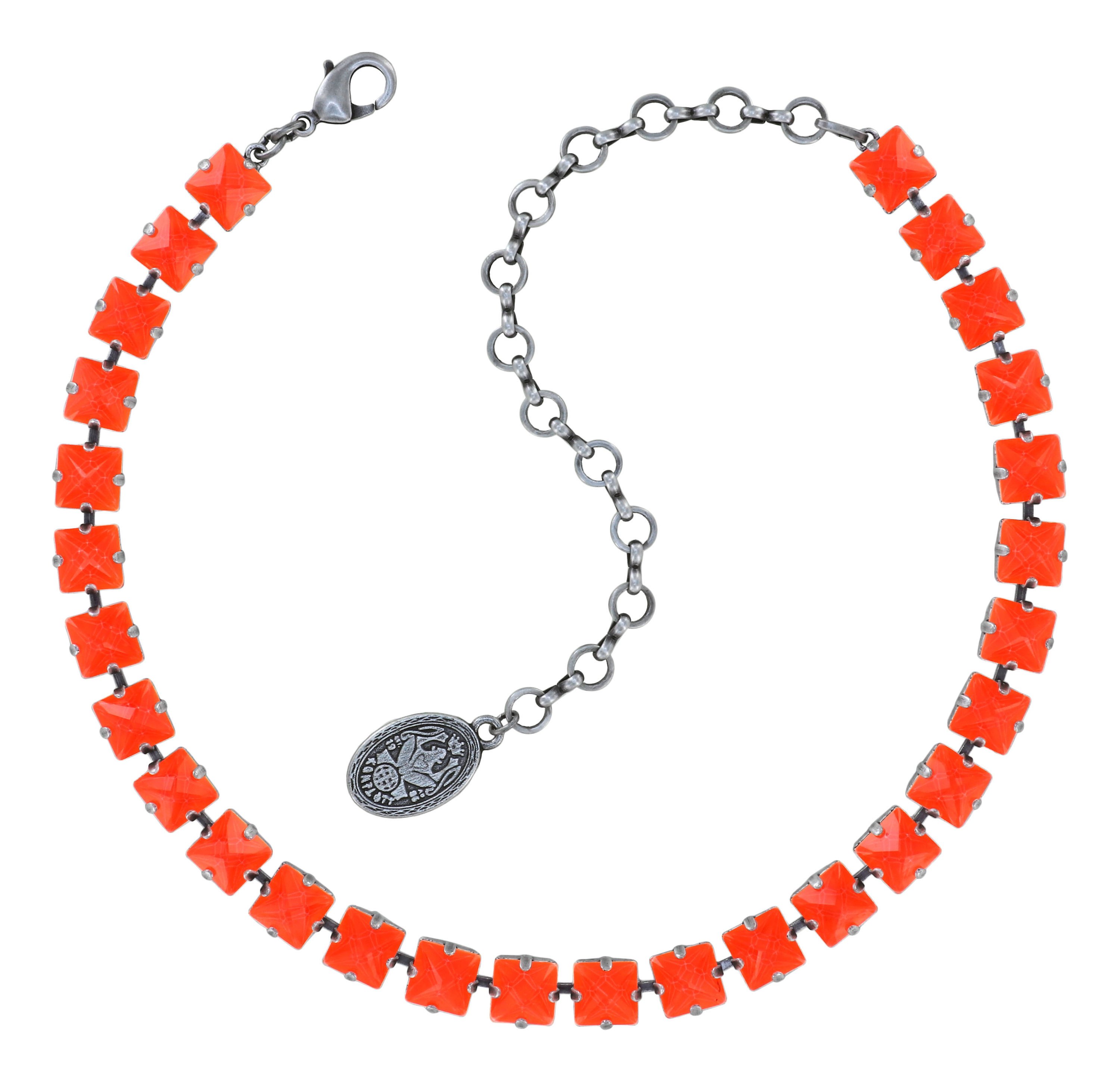 Bild für Choker Collier Punk Classics Rot / Orange  Größe M