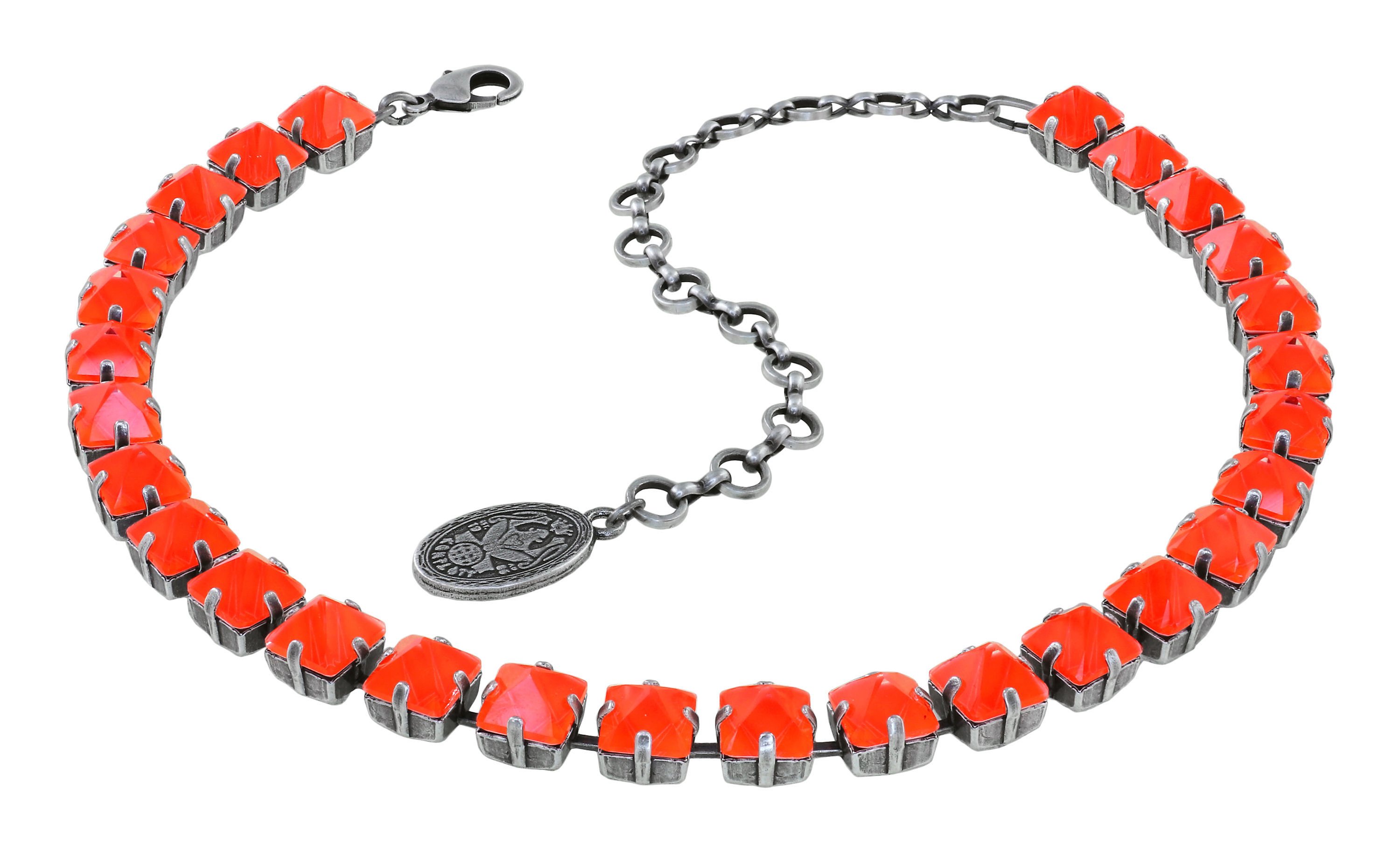 Bild für Choker Collier Punk Classics Rot / Orange  Größe M