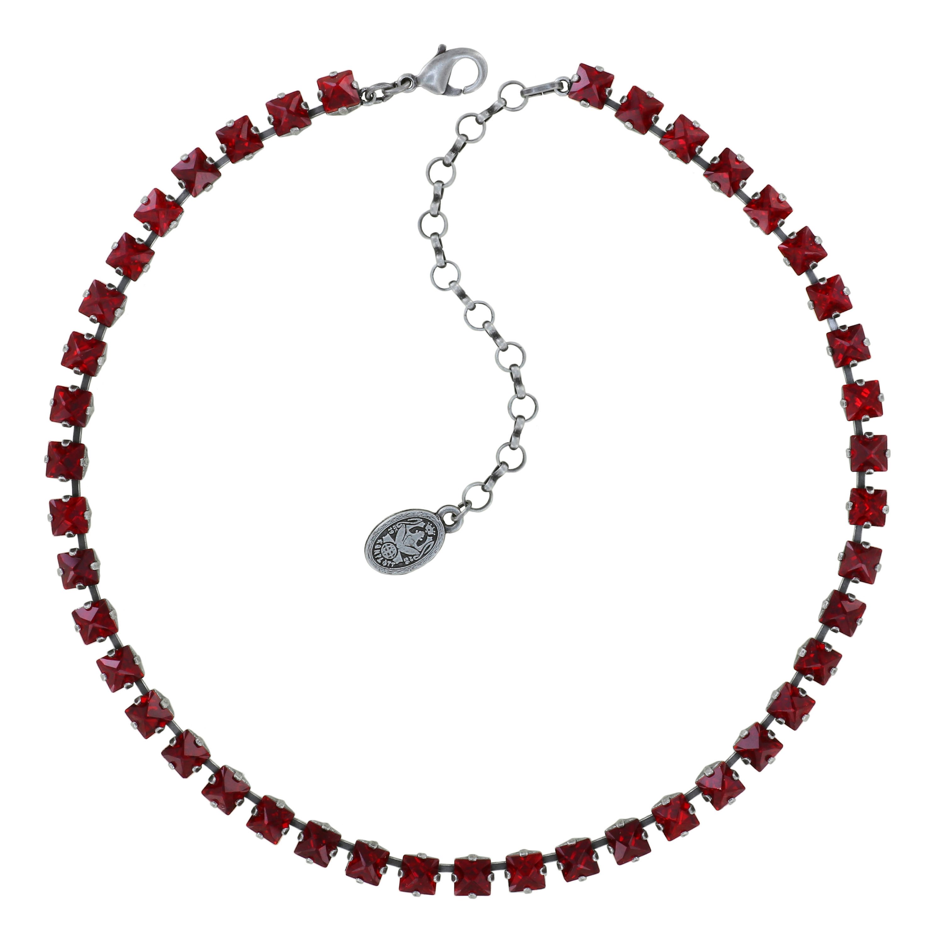 image for Necklace Punk Classics Dark Red  size S