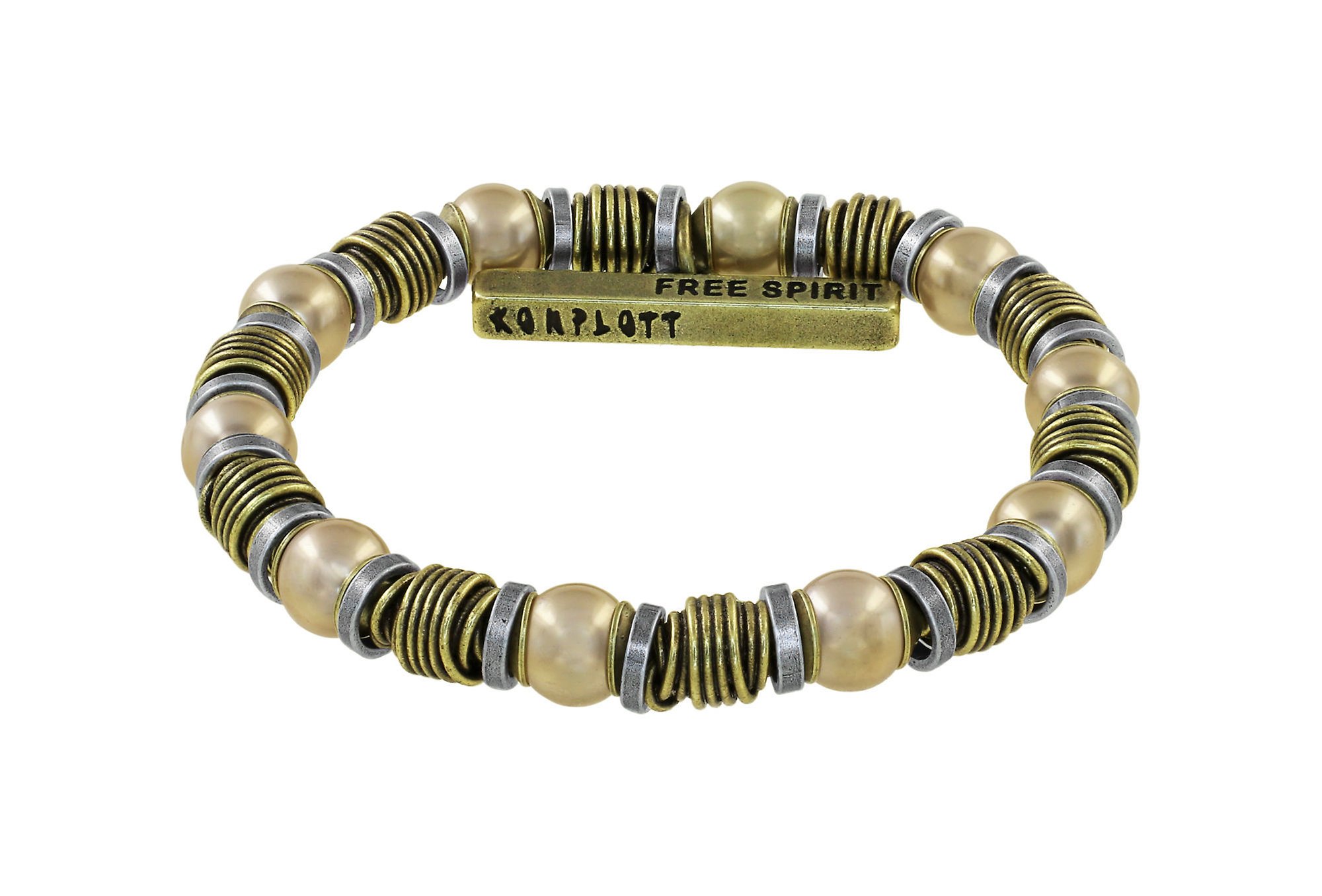 Bild für Armband elastisch Free Spirit Creme  Größe S