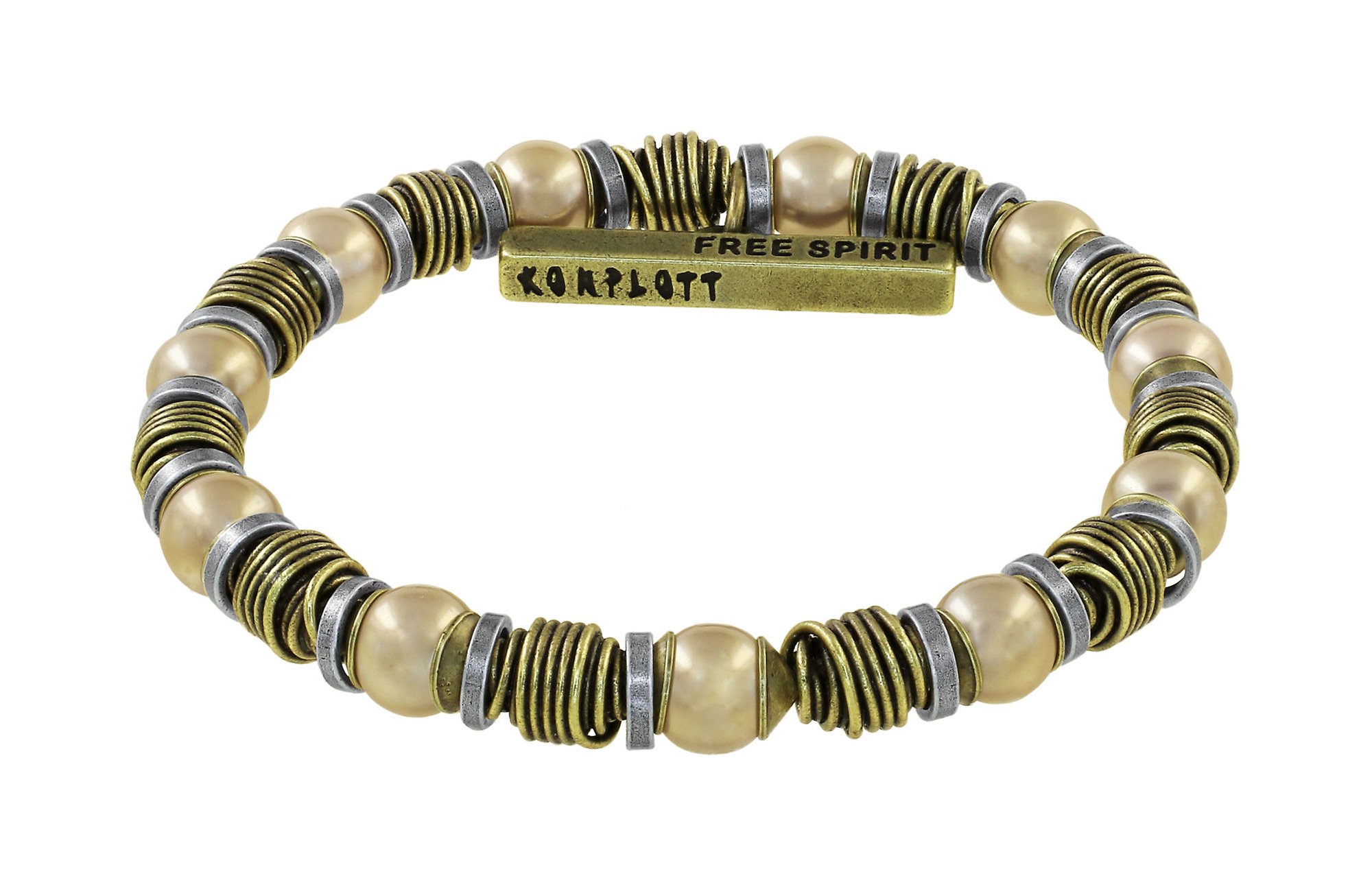 Bild für Armband elastisch Free Spirit Creme  Größe M