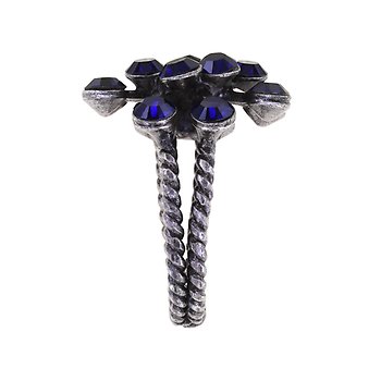 image pour Ring Magic Fireball blue dark indigo Classic Size (21mm Ø)