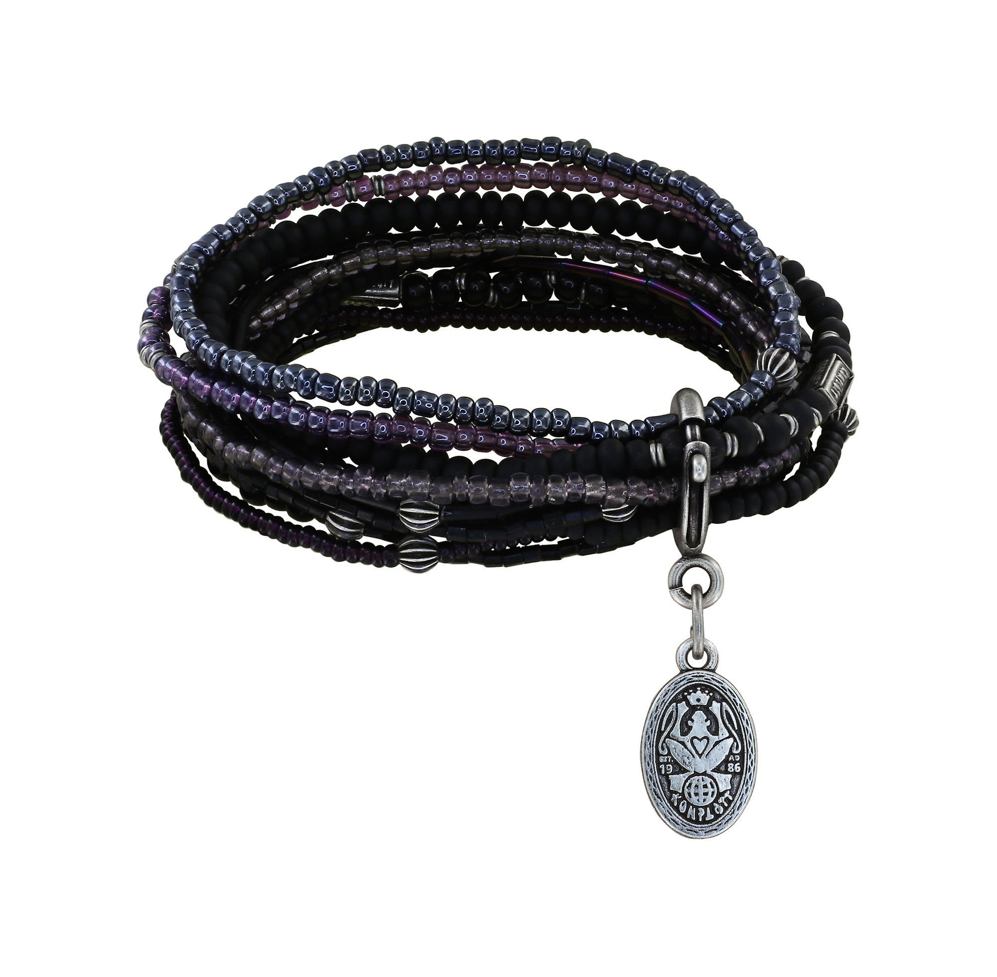 Bild für Armband elastisch Petit Glamour d´Afrique Schwarz  